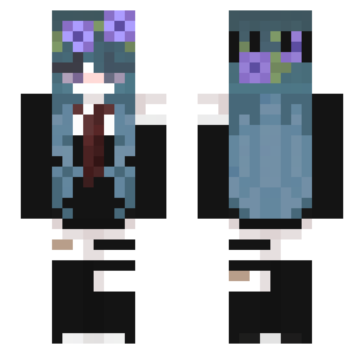 Sophia_Belle1220 Minecraft skin, front and back view