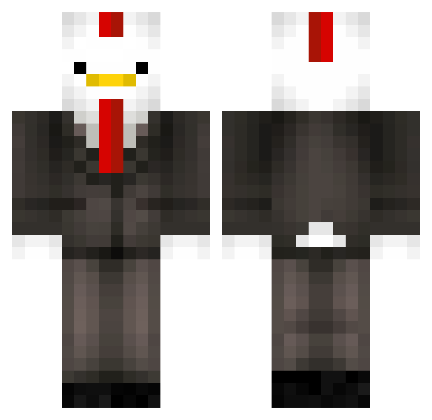 GimmeMyPhoneBack Minecraft skin, front and back view
