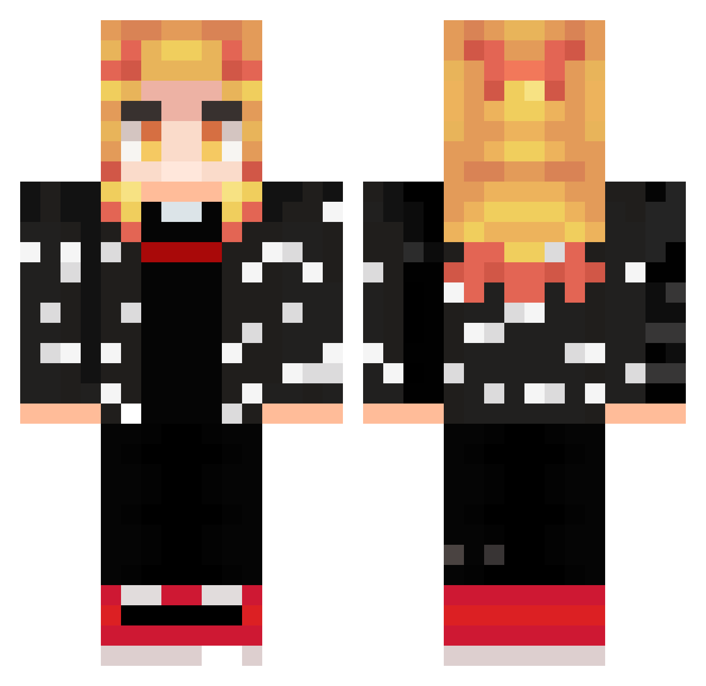 SoySebasAT Minecraft skin, front and back view