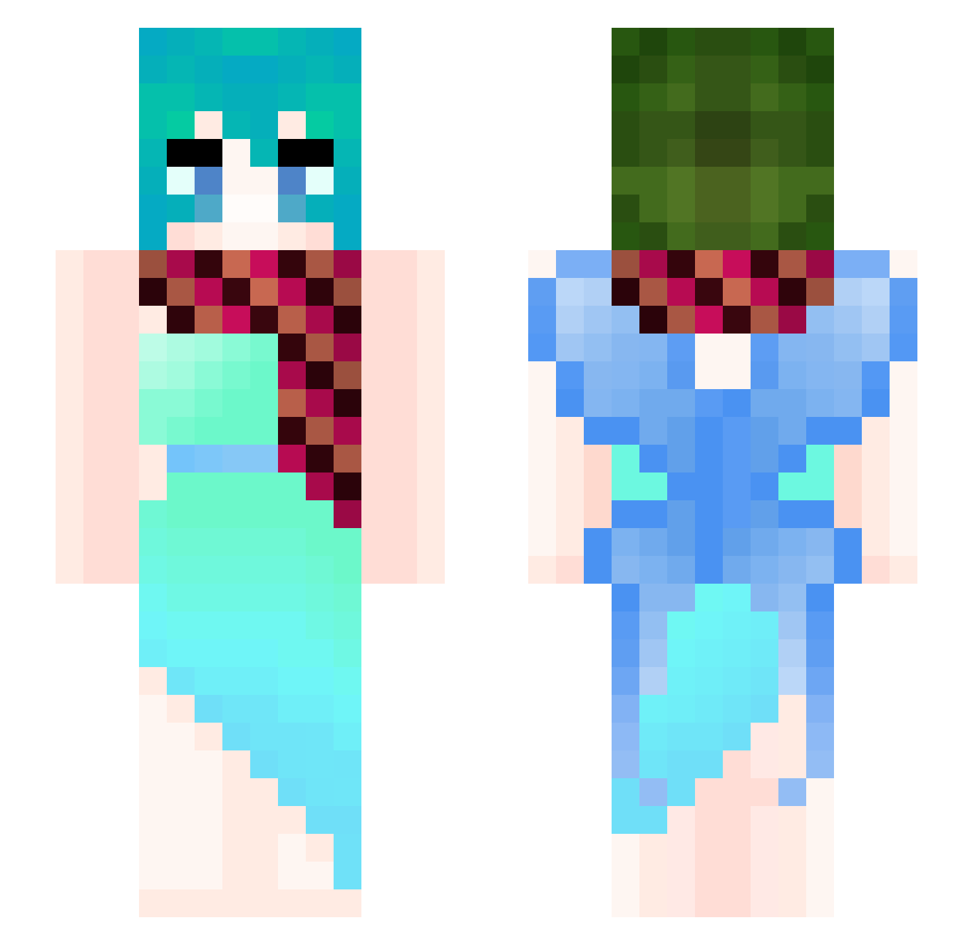 __Veemo__ Minecraft skin, front and back view