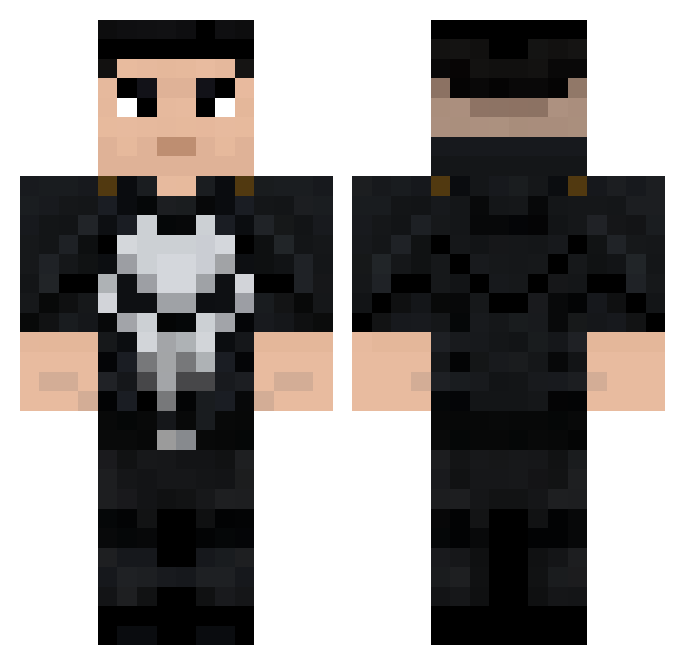 RBJoSamme Minecraft skin, front and back view