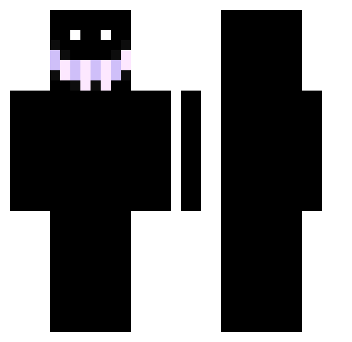 elwilli Minecraft skin, front and back view
