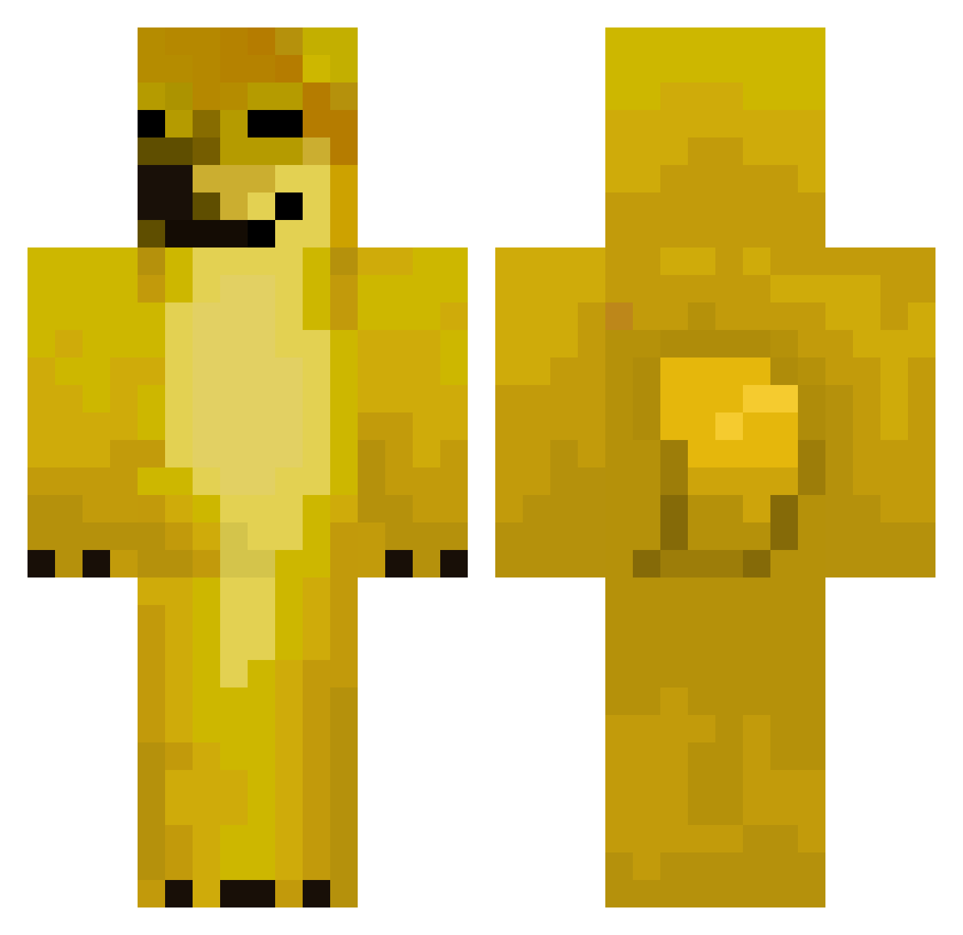 Kukypes1669 Minecraft skin, front and back view