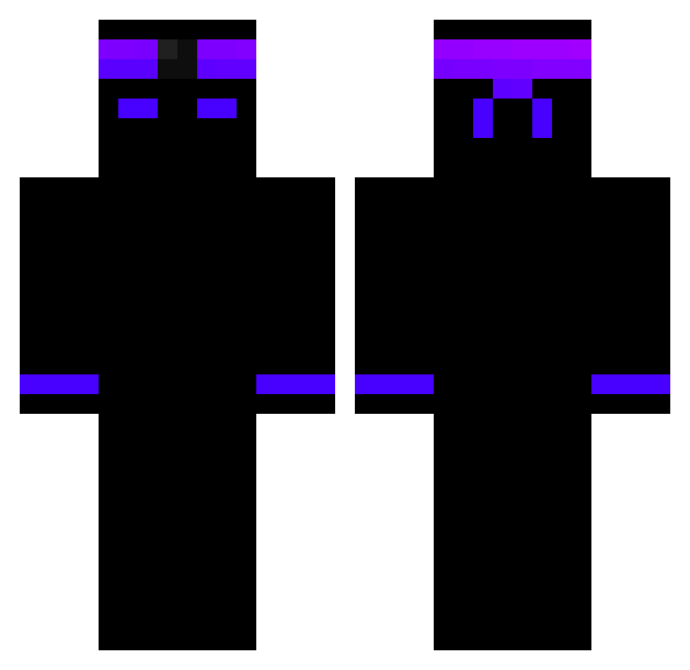 snakeznX019 Minecraft skin, front and back view