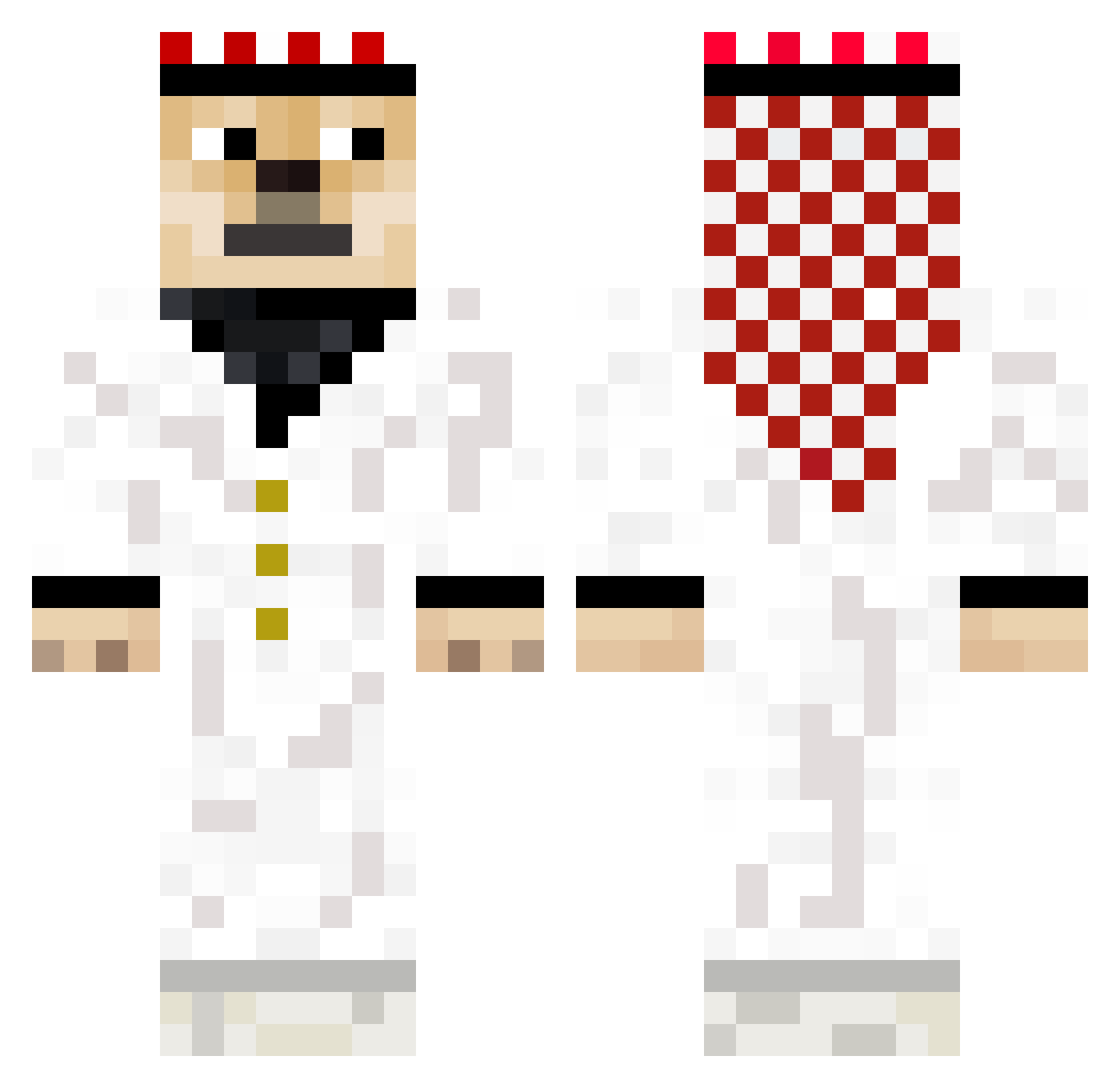 snafus Minecraft skin, front and back view