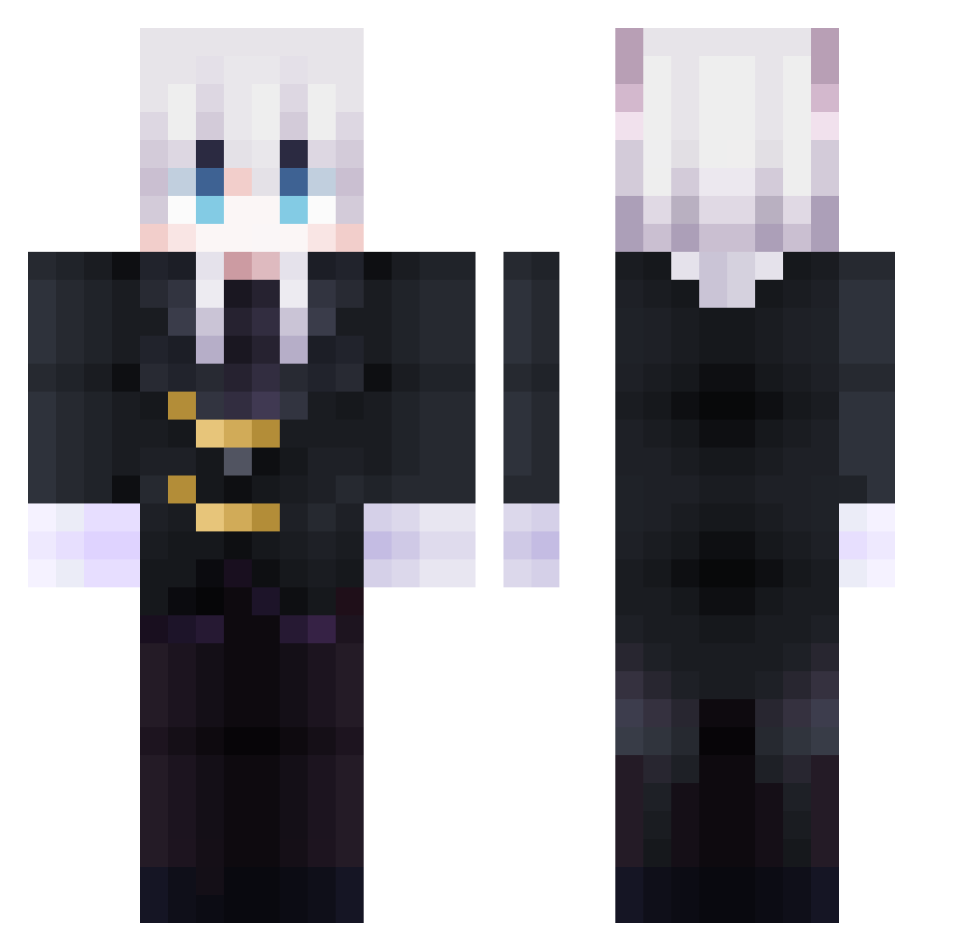 Tiamo_GOL Minecraft skin, front and back view