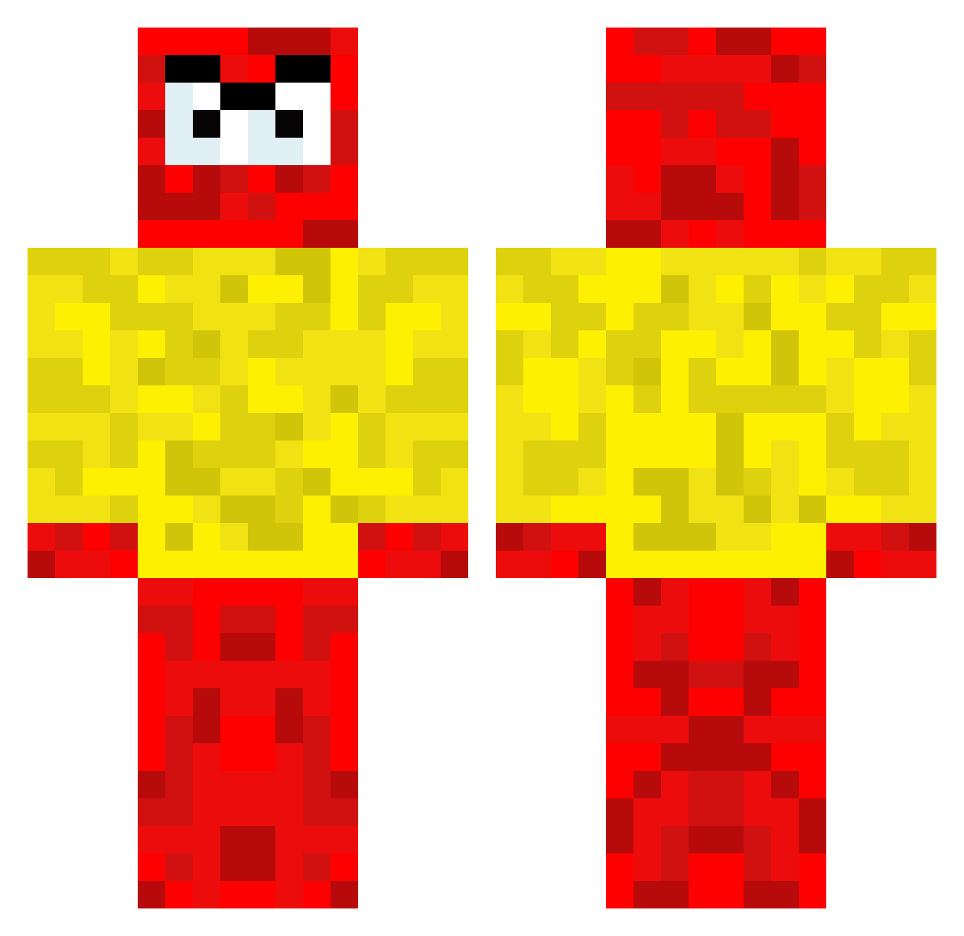 Amit08 Minecraft skin, front and back view