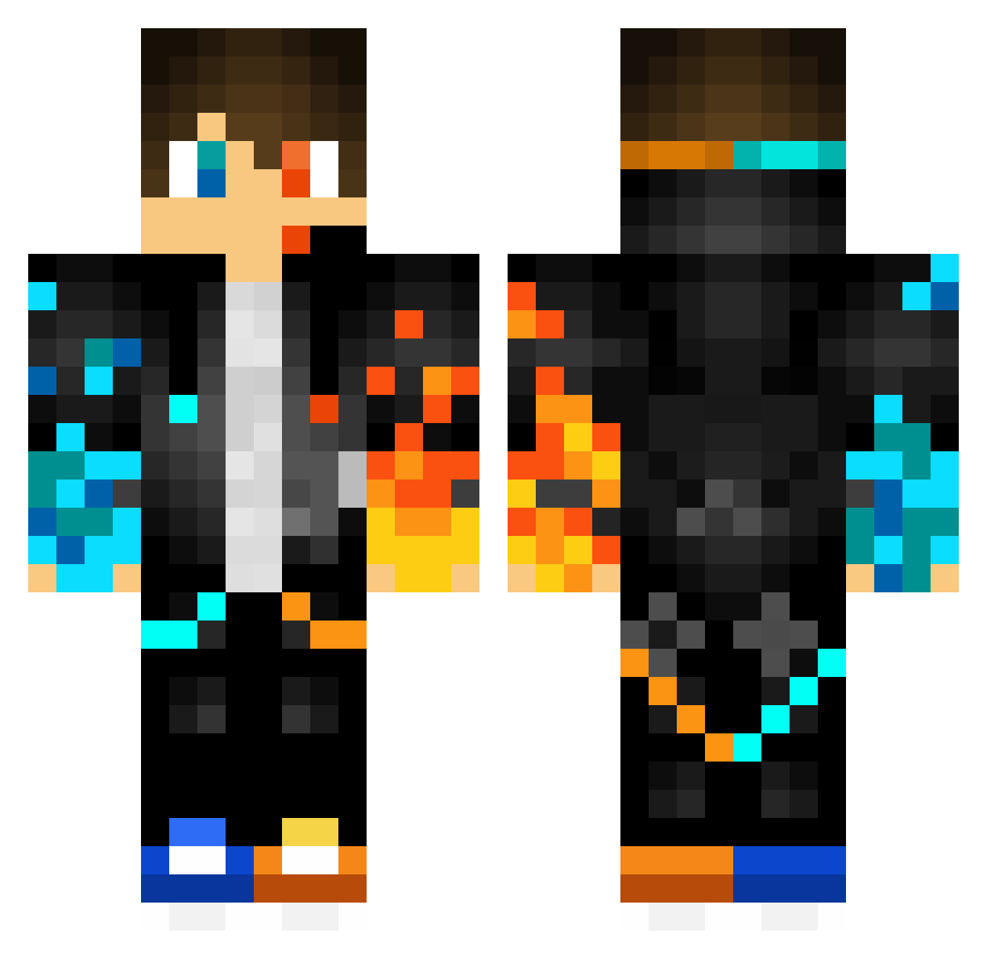 zUwU_OwO Minecraft skin, front and back view