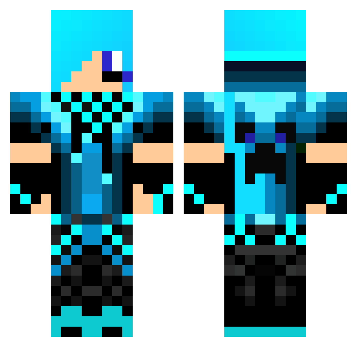 mark_0817 Minecraft skin, front and back view