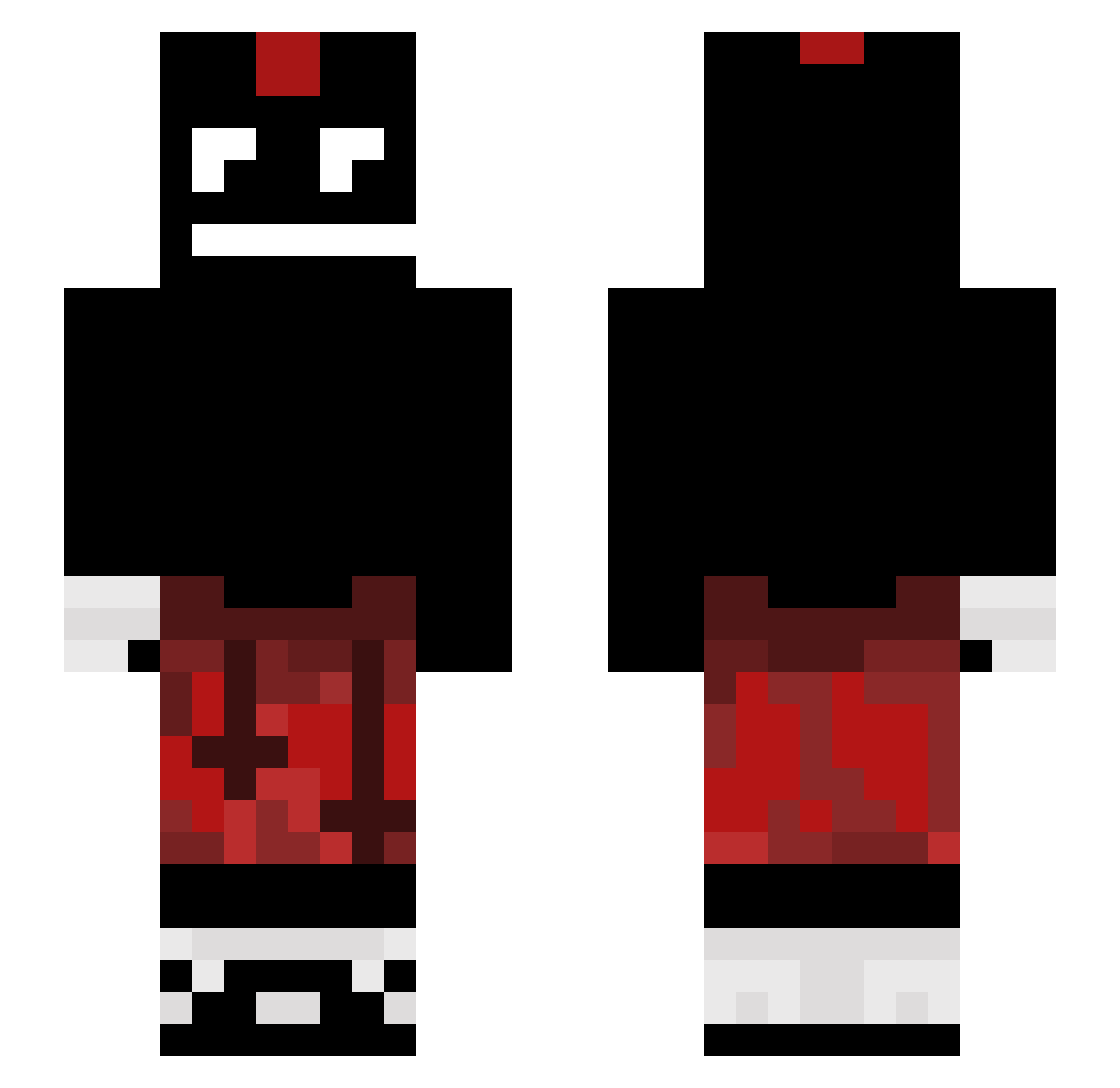 Murut Minecraft skin, front and back view
