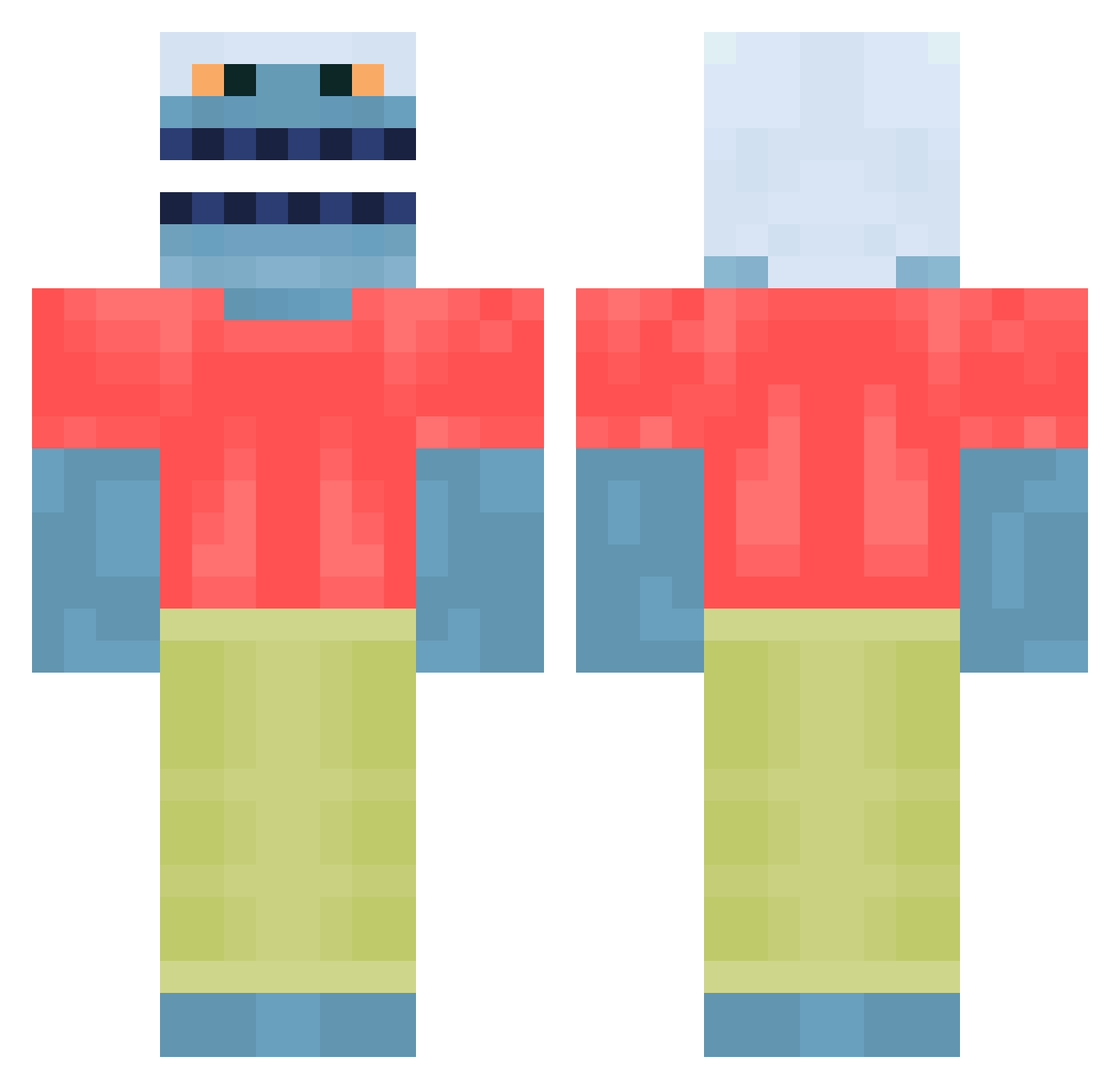 the_barracuda_ Minecraft skin, front and back view