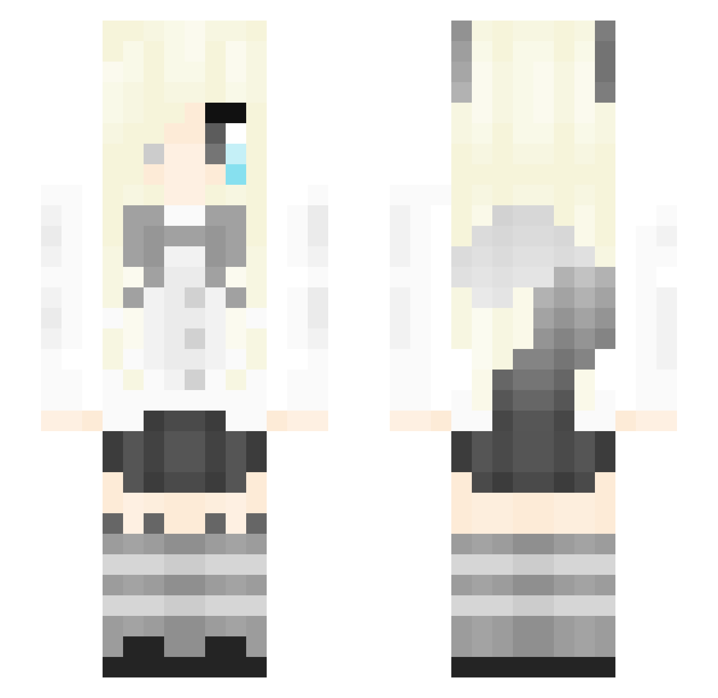 JKuplerCashouts Minecraft skin, front and back view