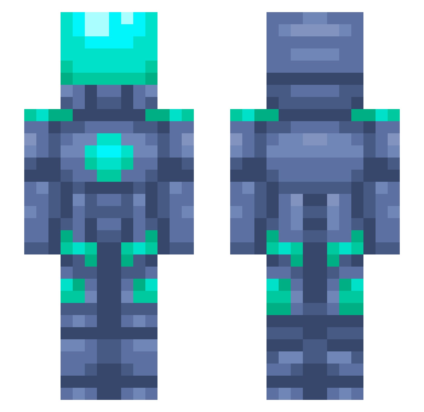 Czarny__Garnuch Minecraft skin, front and back view