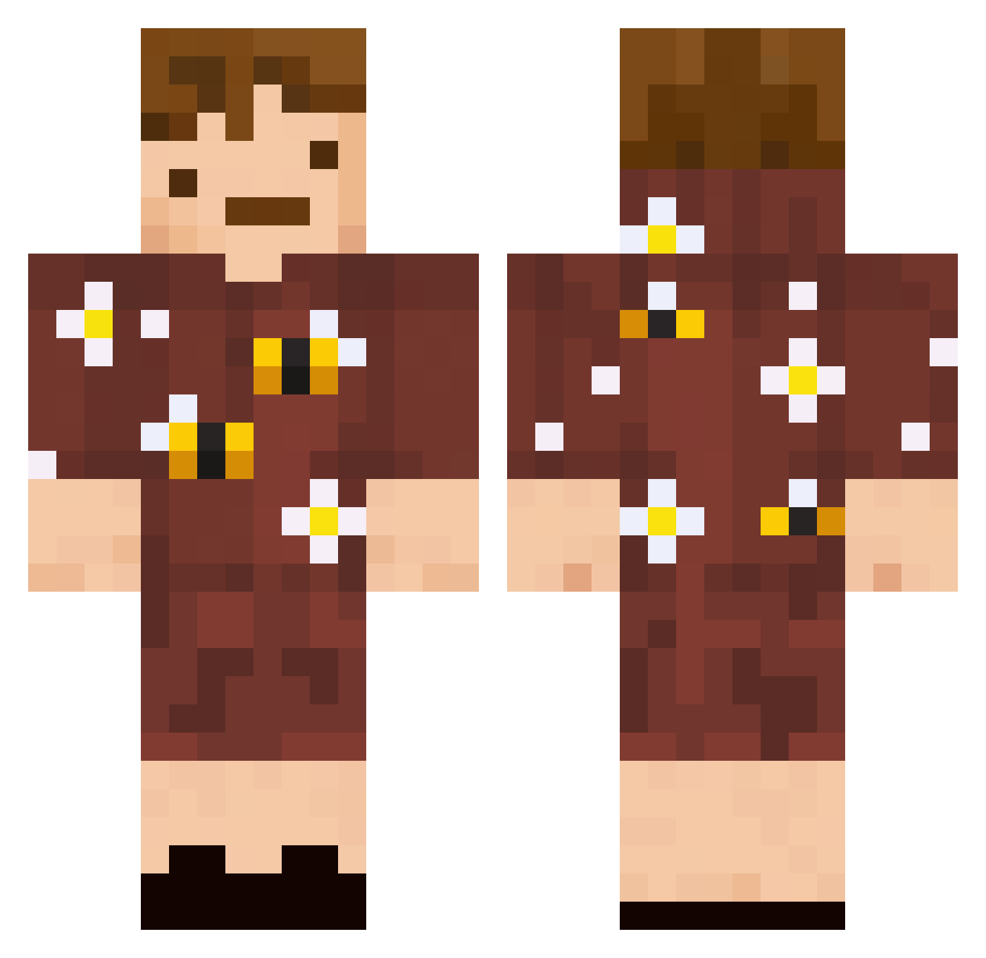walter2012 Minecraft skin, front and back view