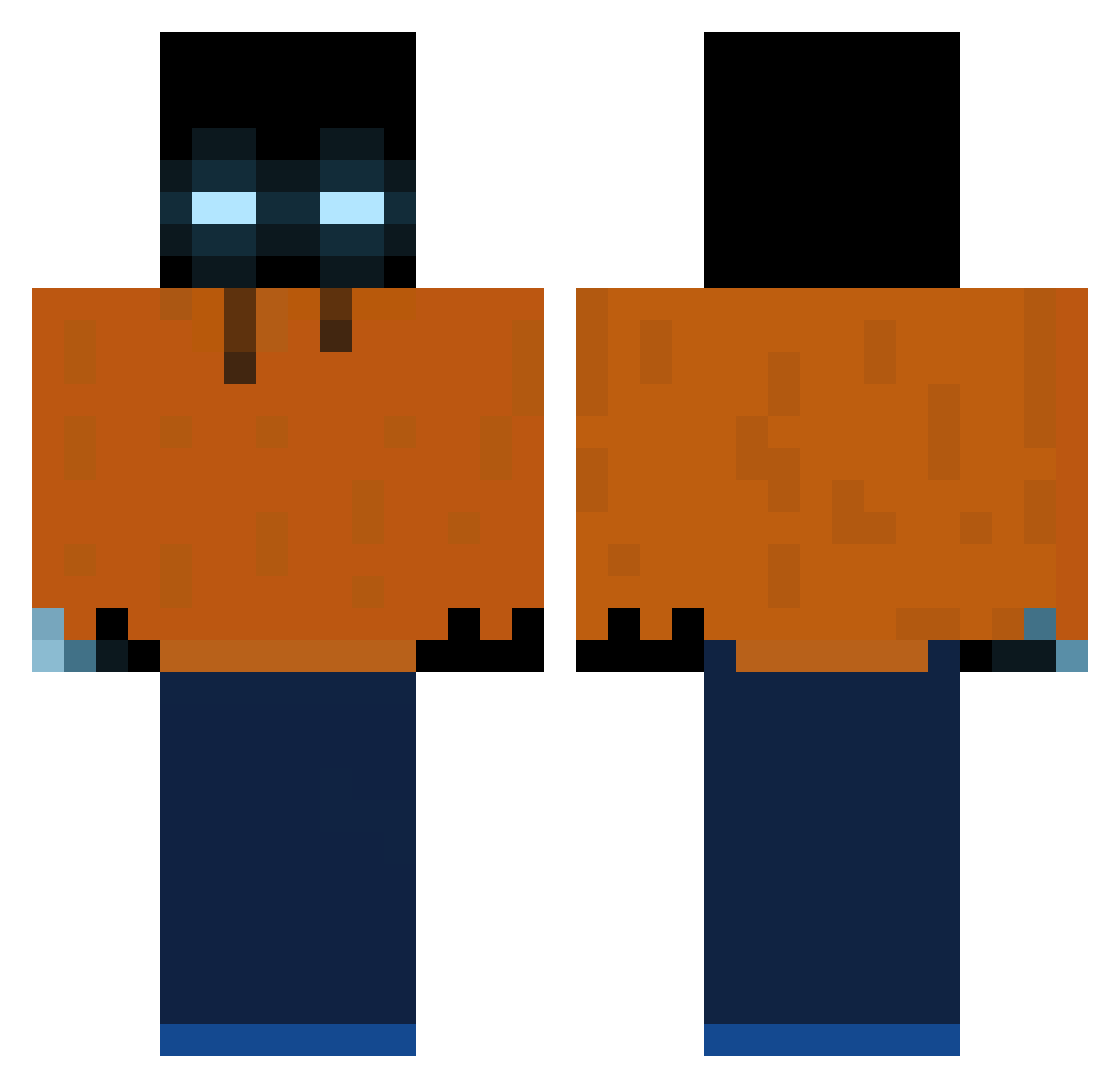S12MC Minecraft skin, front and back view