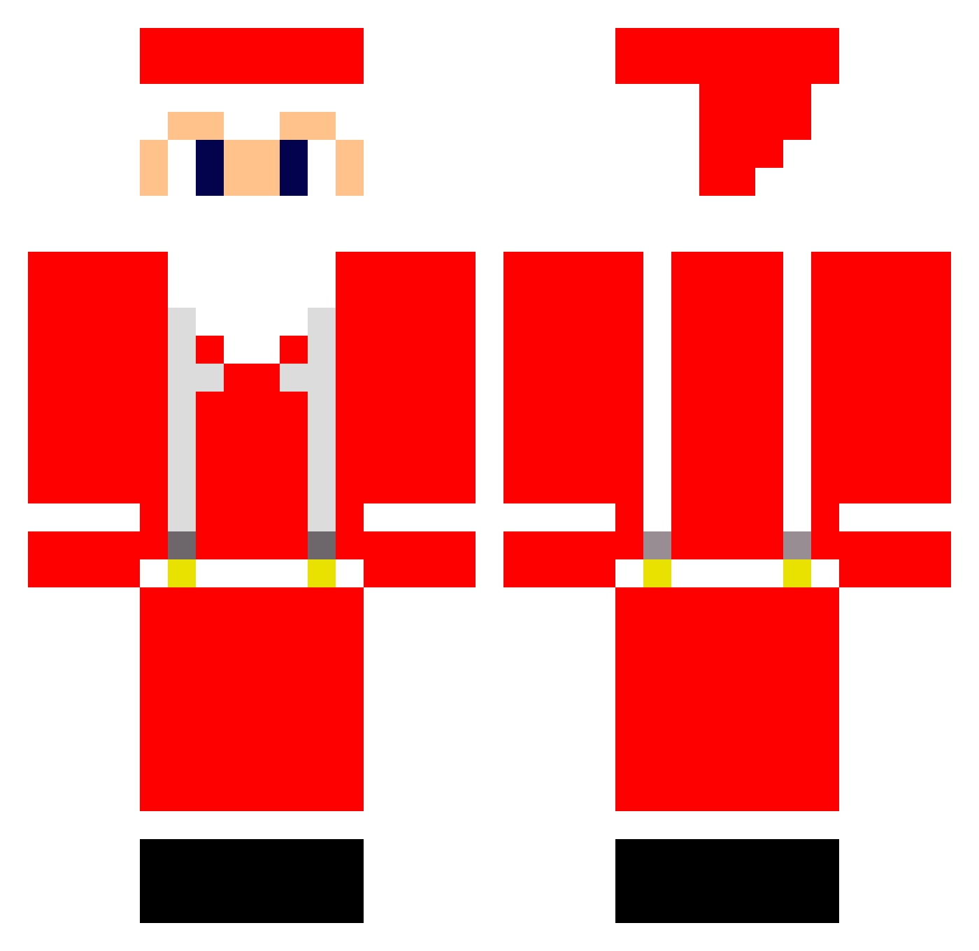 Relog_exe Minecraft skin, front and back view
