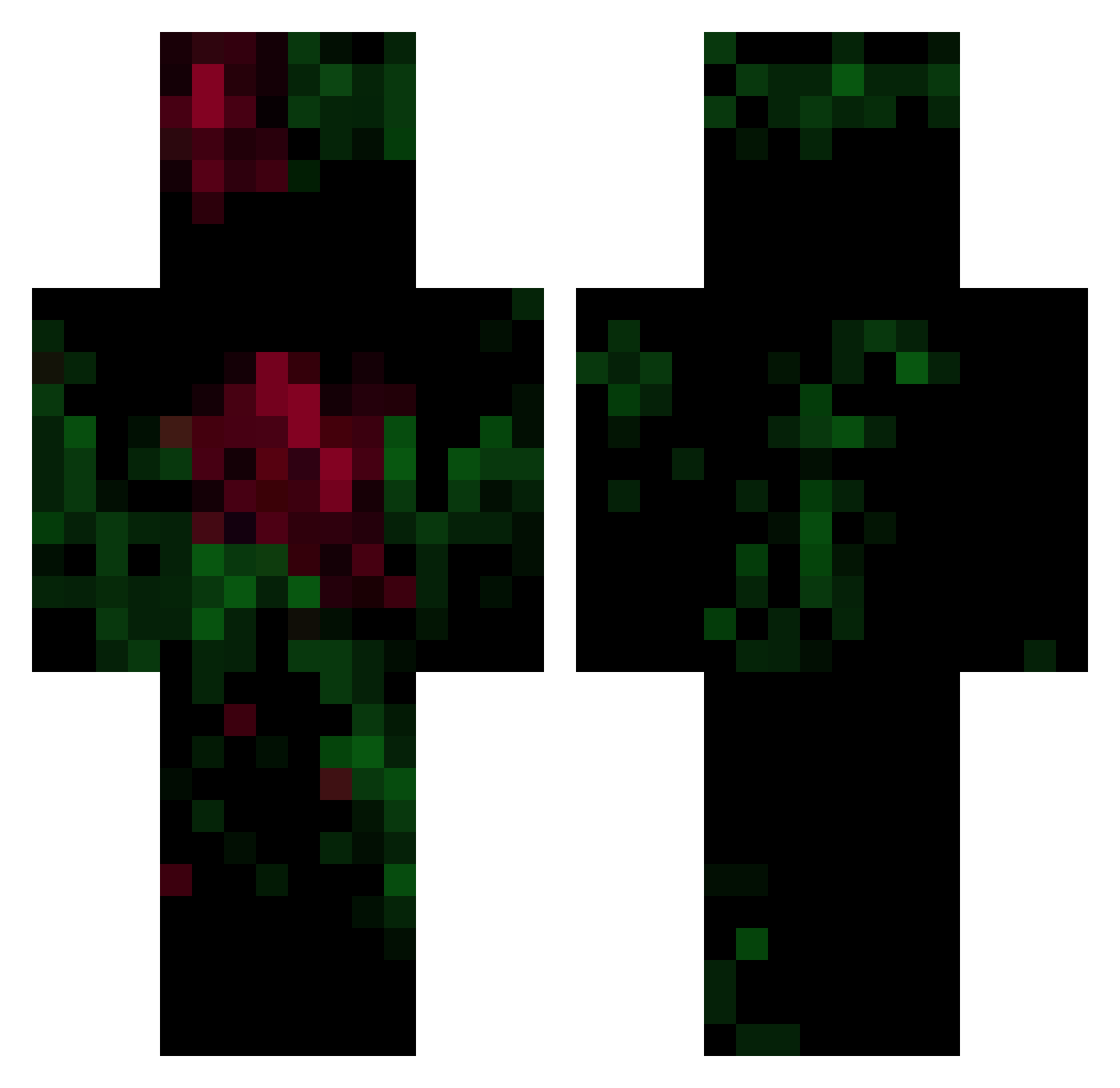 s_olvnt Minecraft skin, front and back view