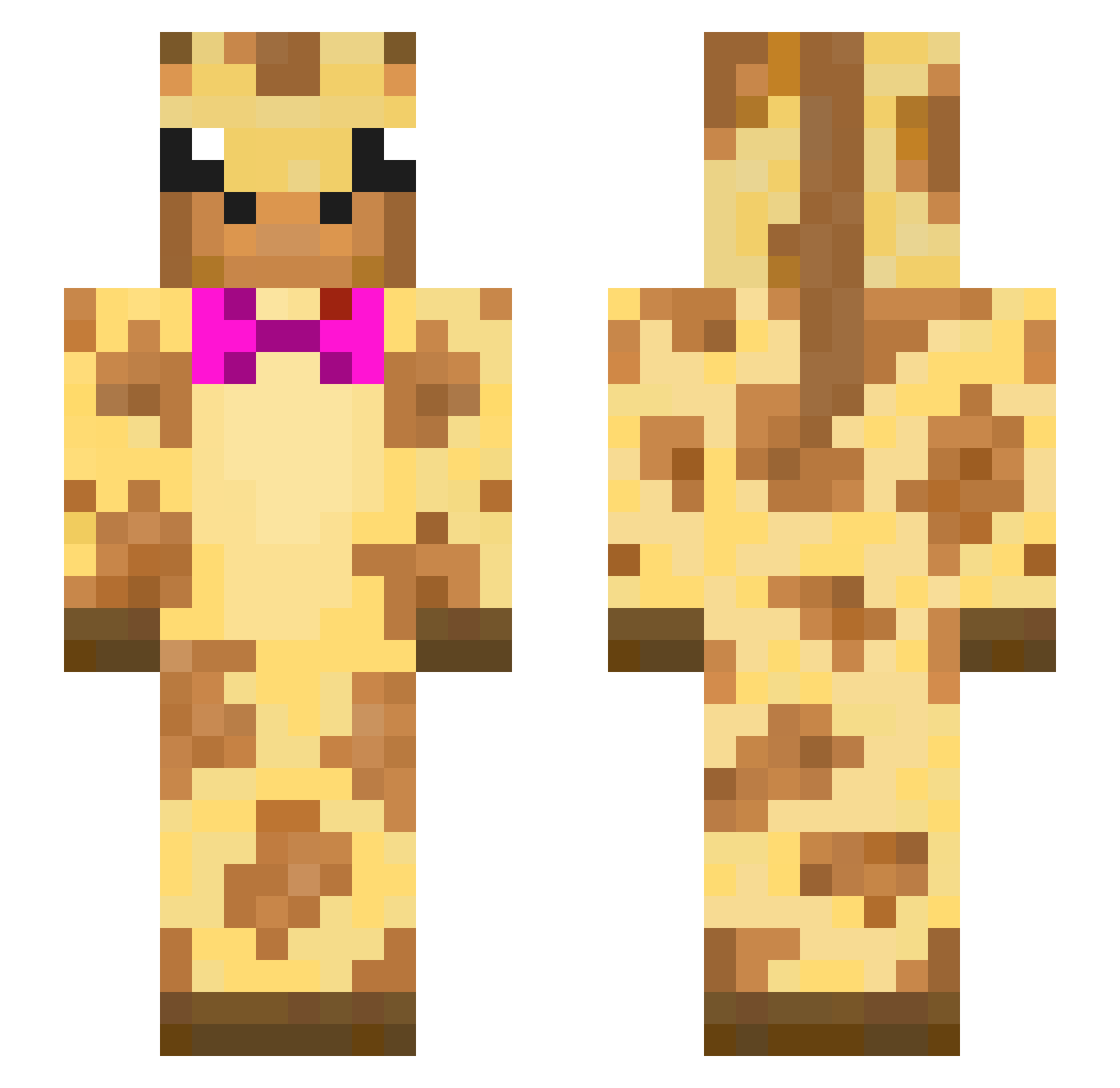 _Fxlcon Minecraft skin, front and back view