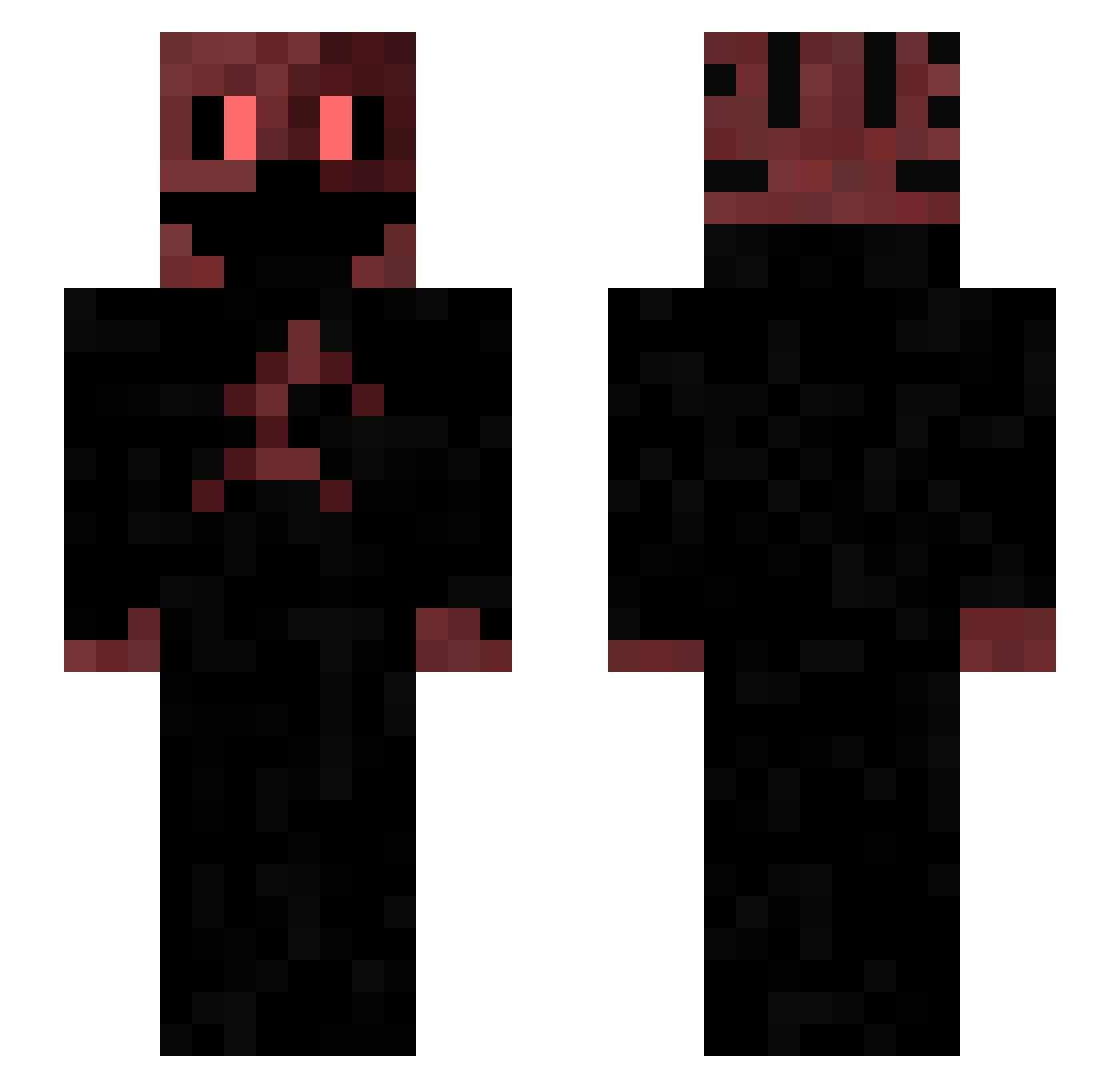 Someon3e Minecraft skin, front and back view