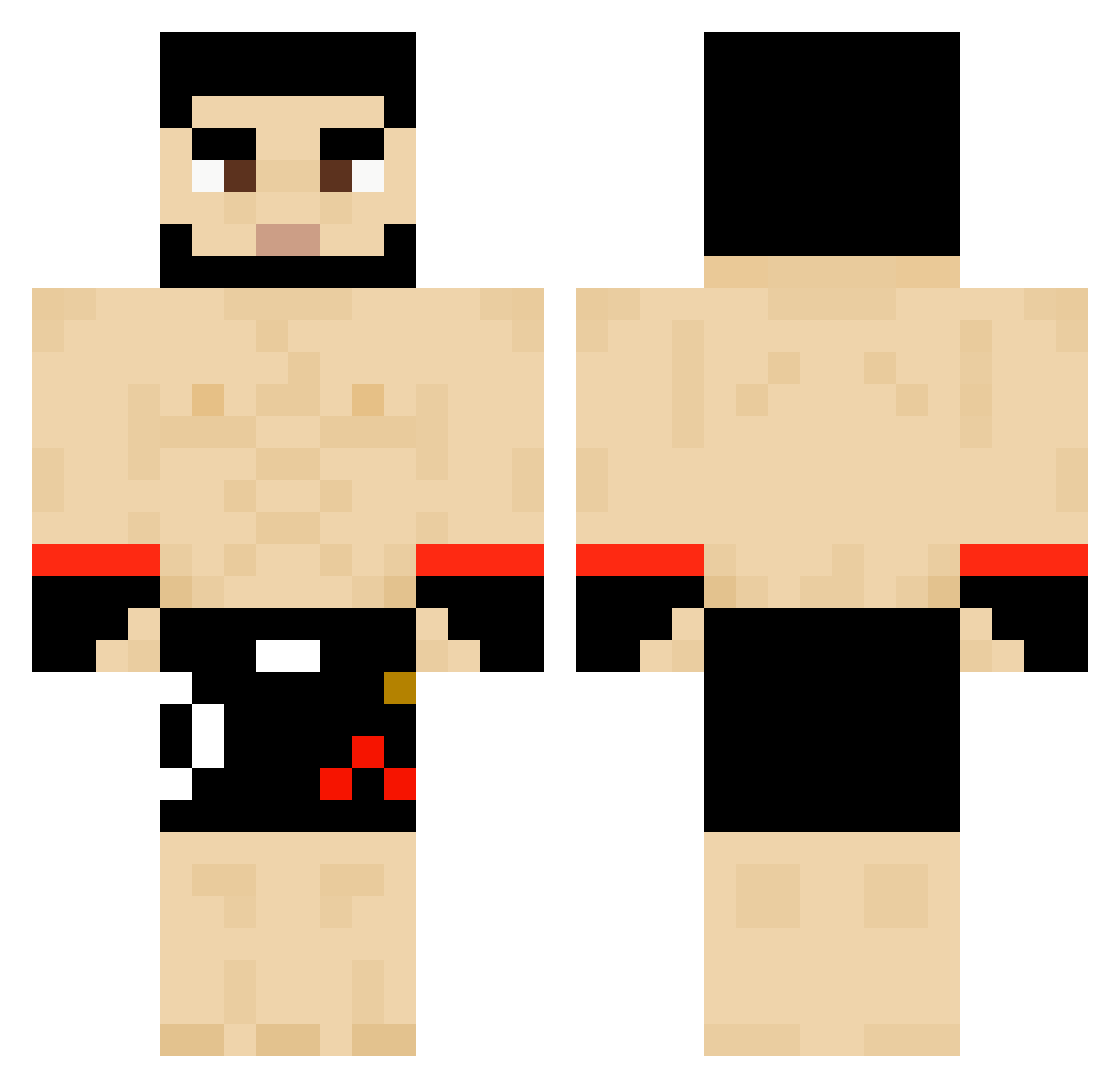 ORIFRI Minecraft skin, front and back view
