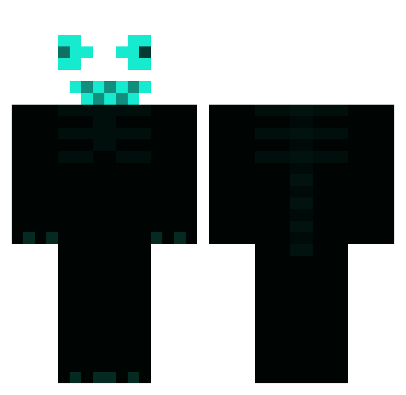 Cheap12 Minecraft skin, front and back view