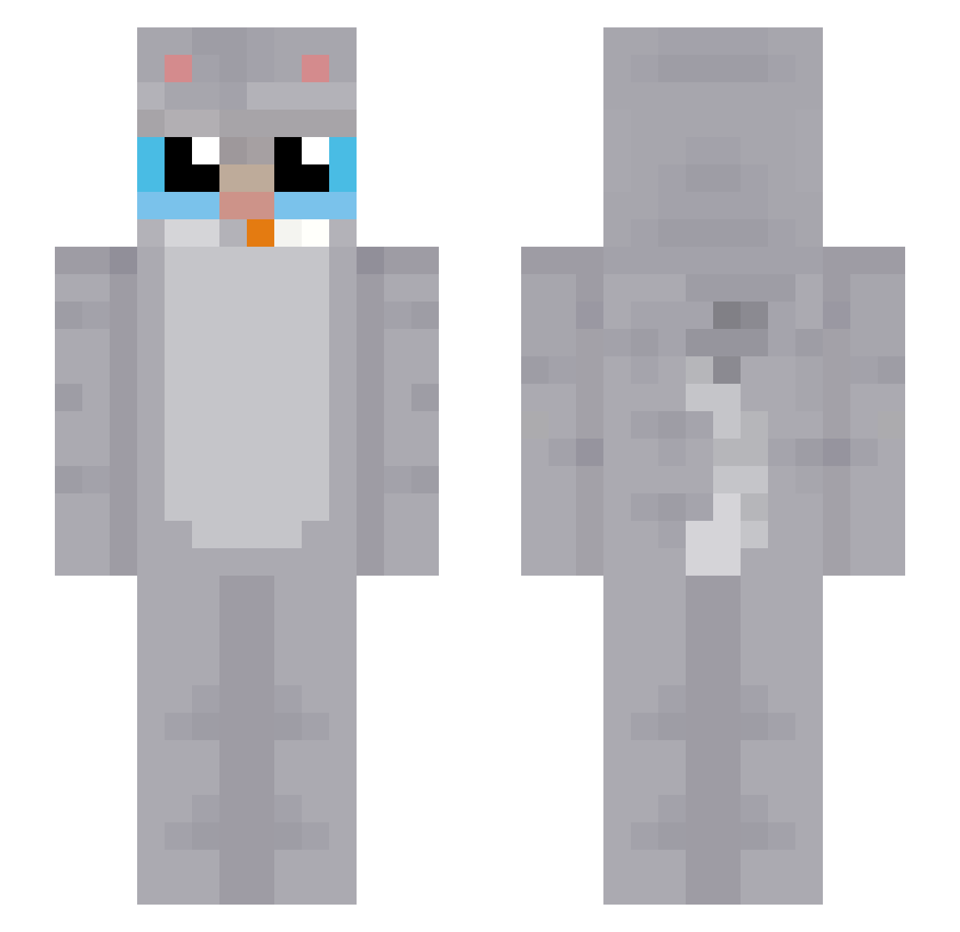 Tyrone620 Minecraft skin, front and back view