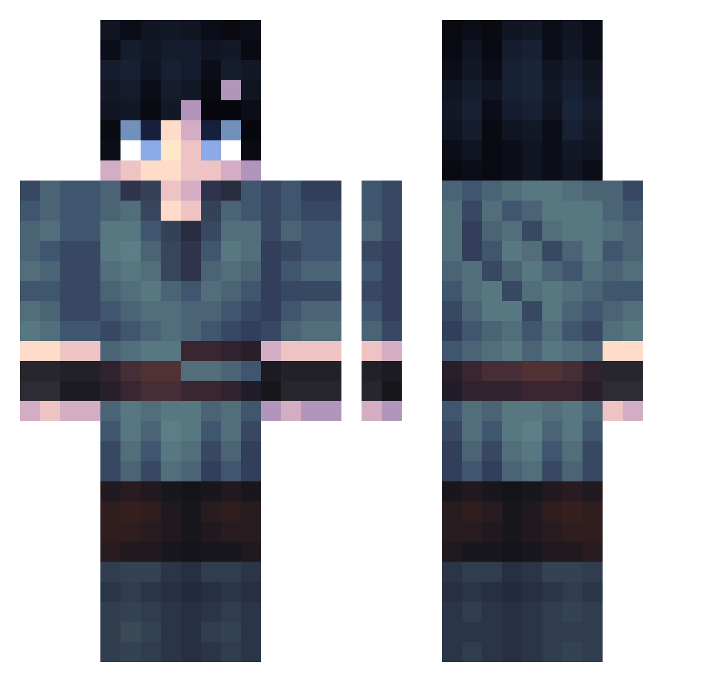 SorestBread6942 Minecraft skin, front and back view