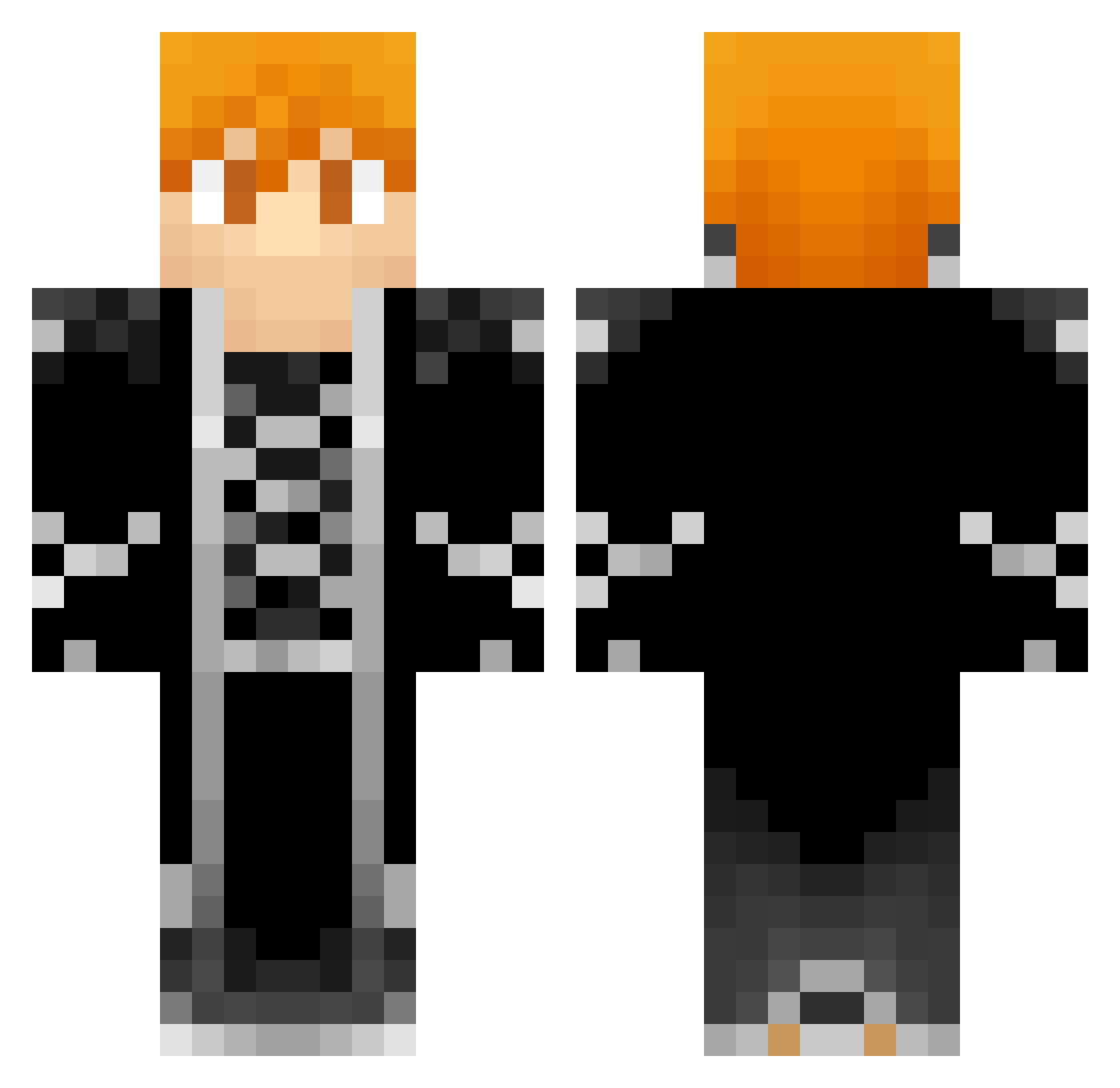 BYURSELF Minecraft skin, front and back view