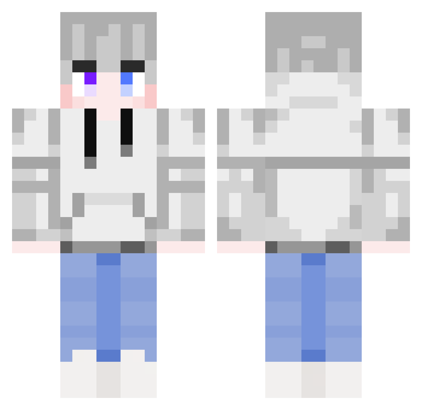 Rui__1 Minecraft skin, front and back view