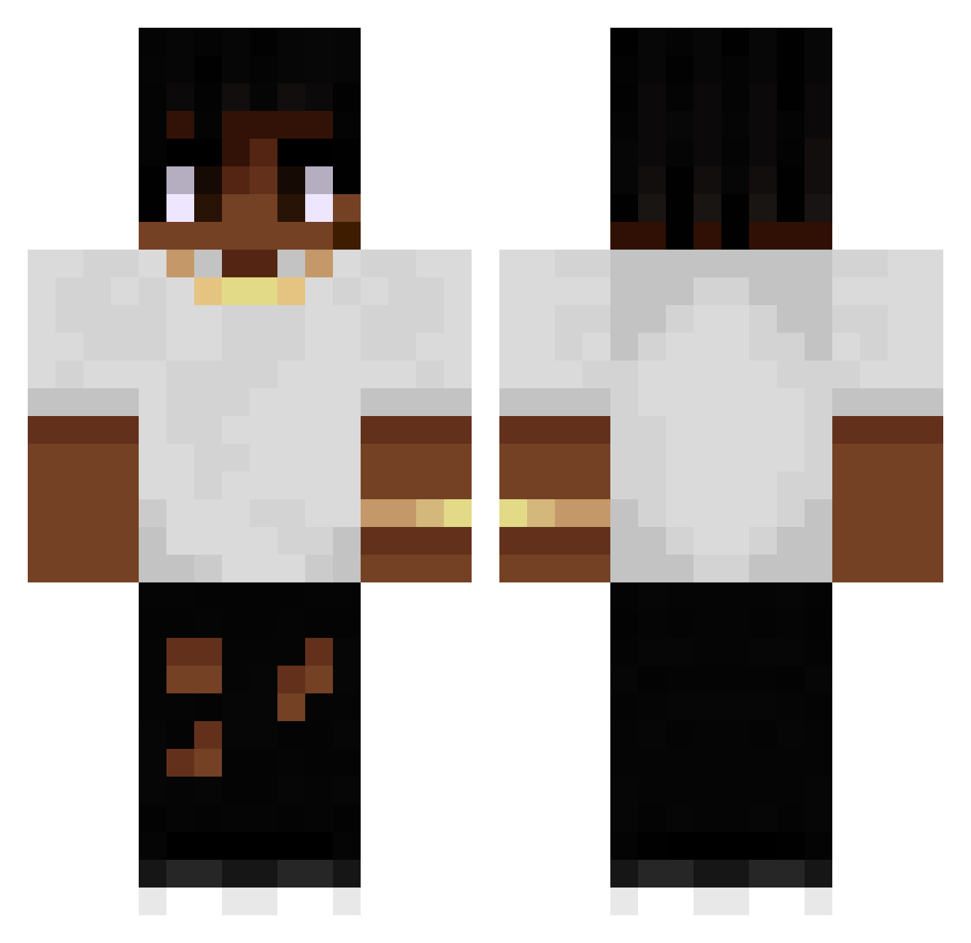 Grajchlopiec Minecraft skin, front and back view