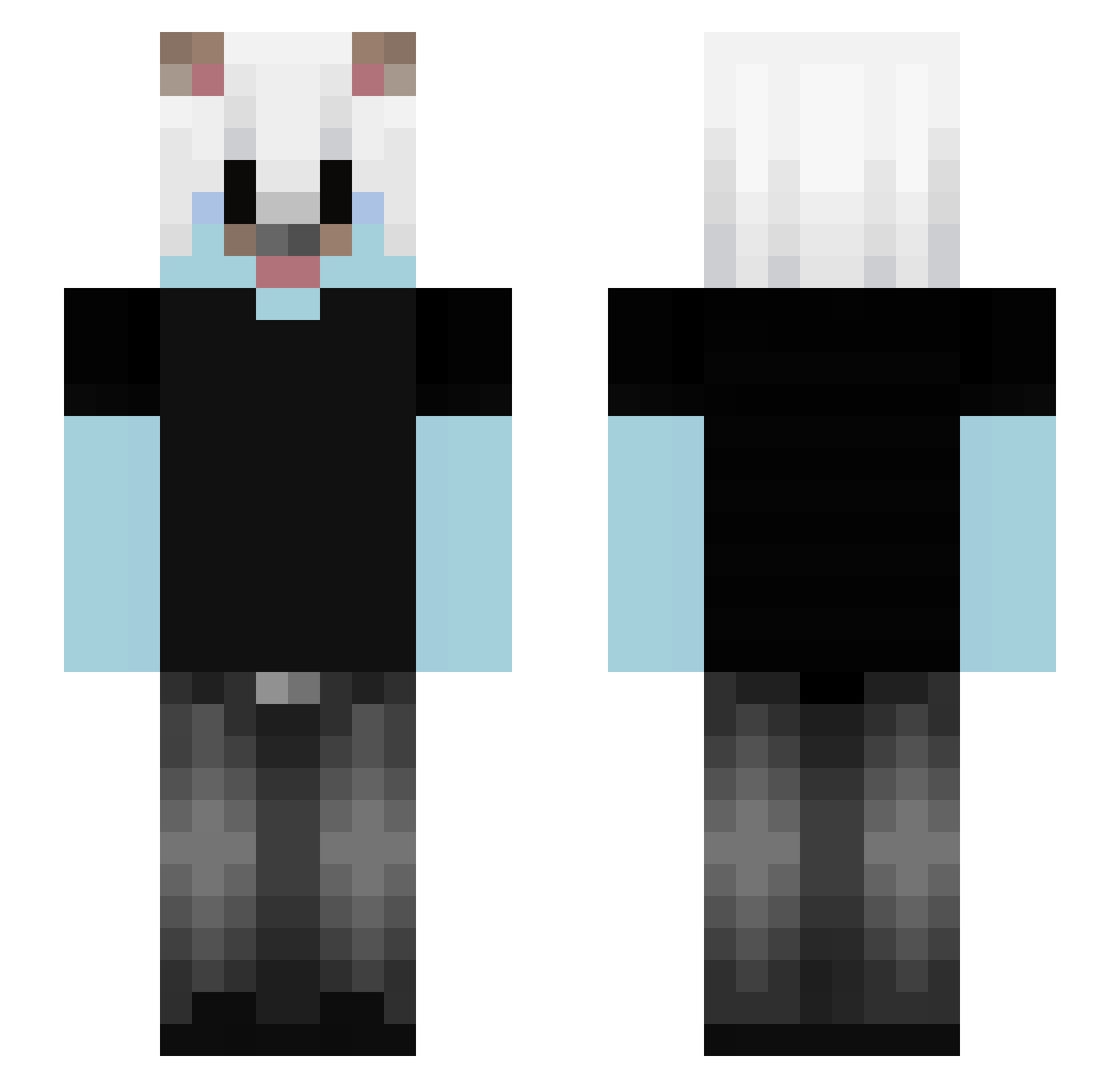 BENIZ_QUARF Minecraft skin, front and back view