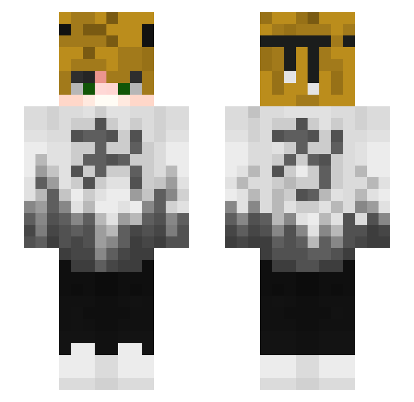 SSEI_Guy Minecraft skin, front and back view