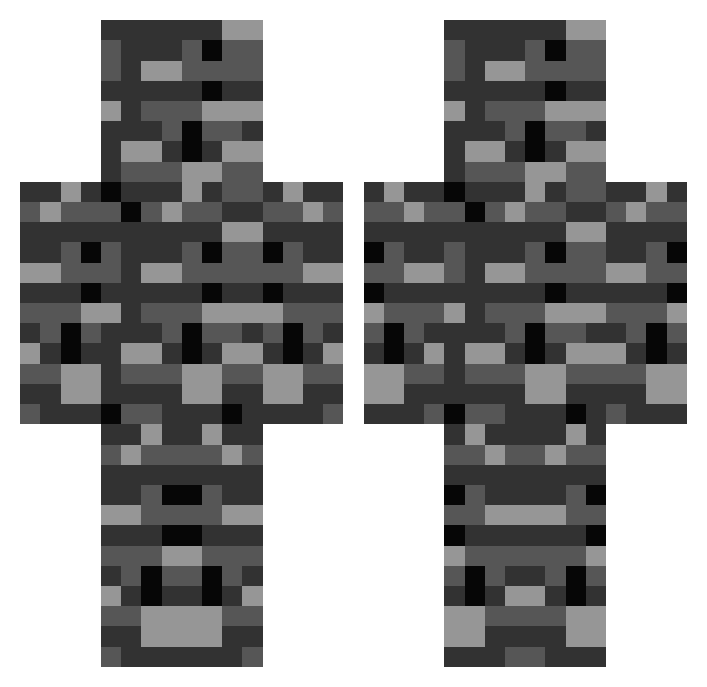 w7nh Minecraft skin, front and back view