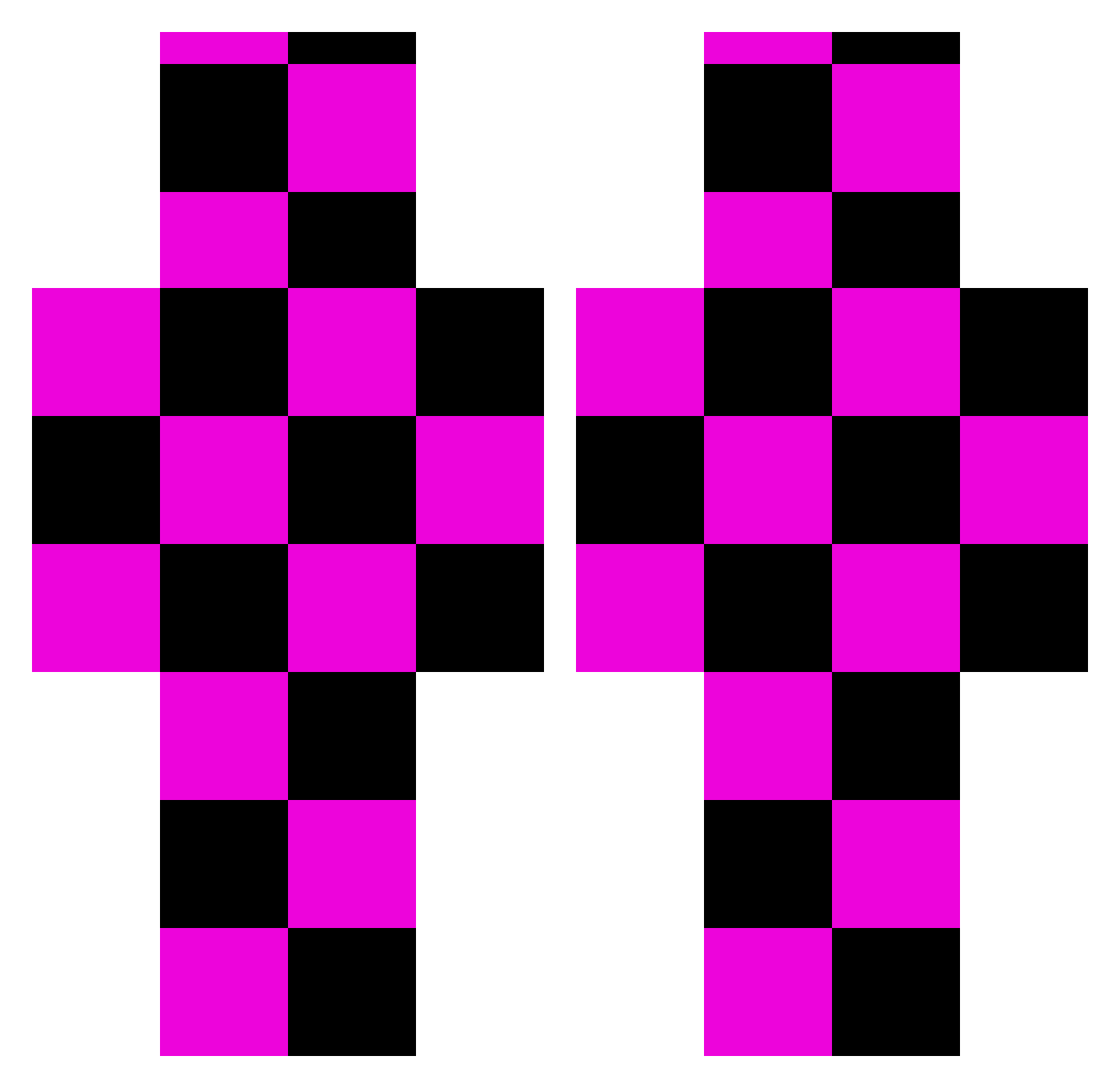 Za_Redstone_God Minecraft skin, front and back view