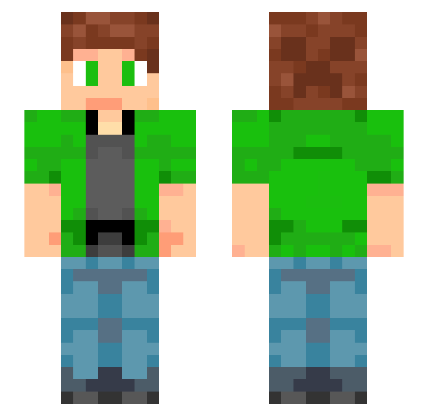 mykolailo Minecraft skin, front and back view