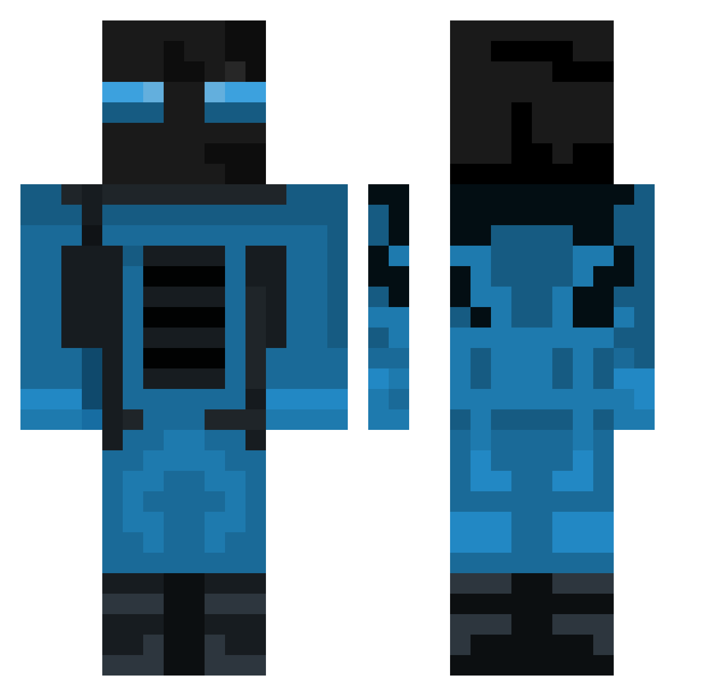 jacob12354666 Minecraft skin, front and back view