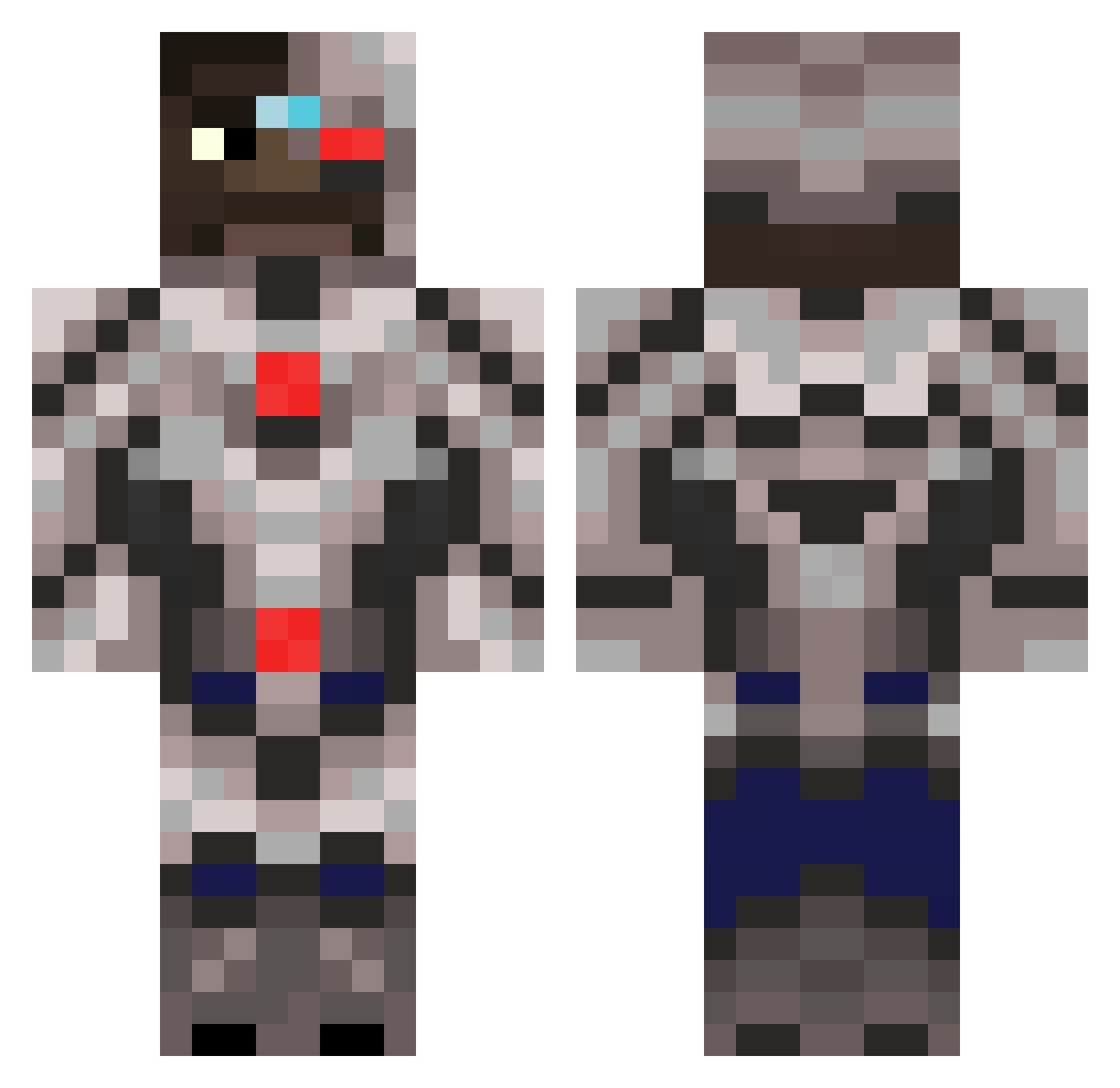 DaEdyBoi117 Minecraft skin, front and back view