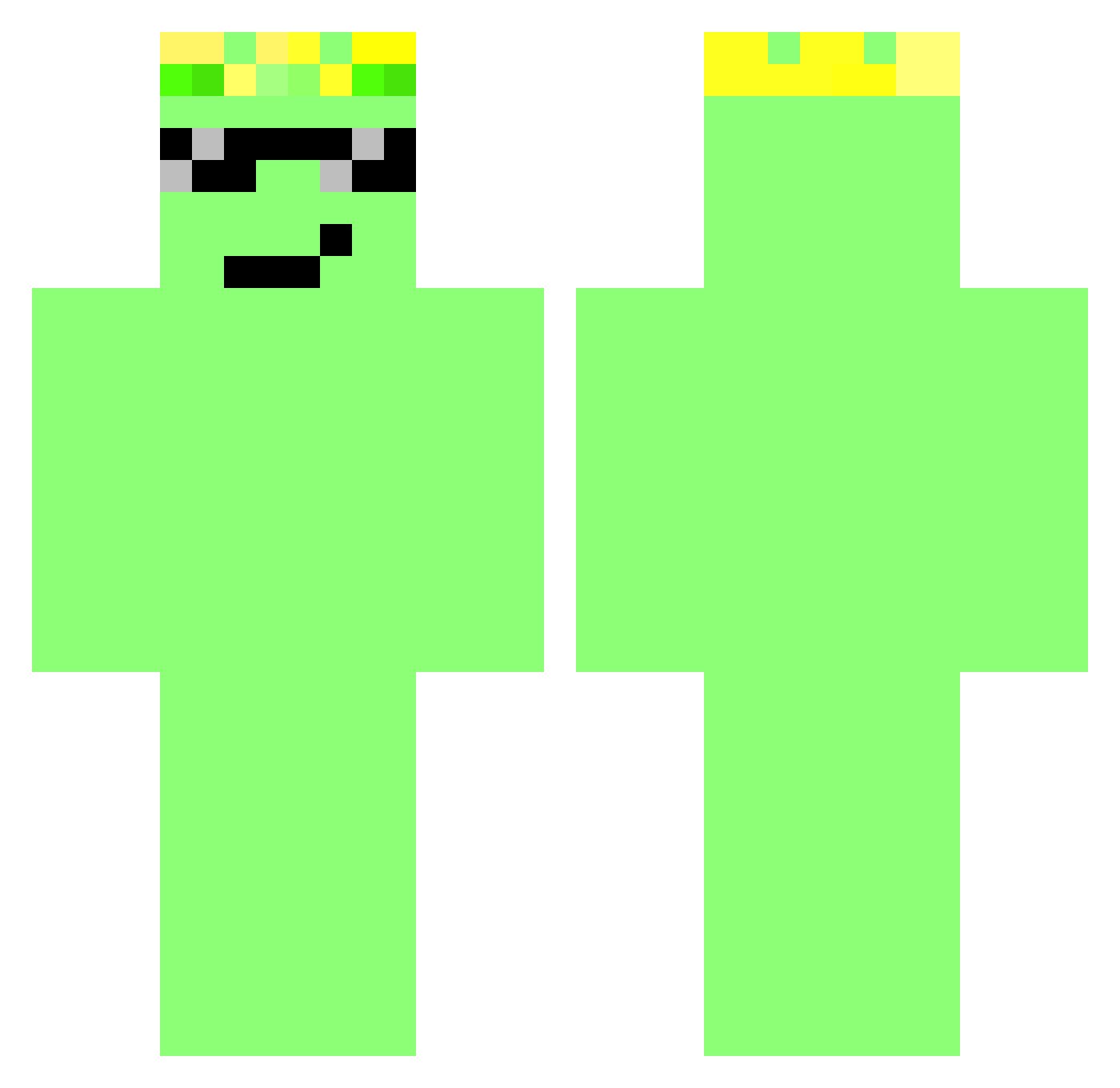 teejay603 Minecraft skin, front and back view