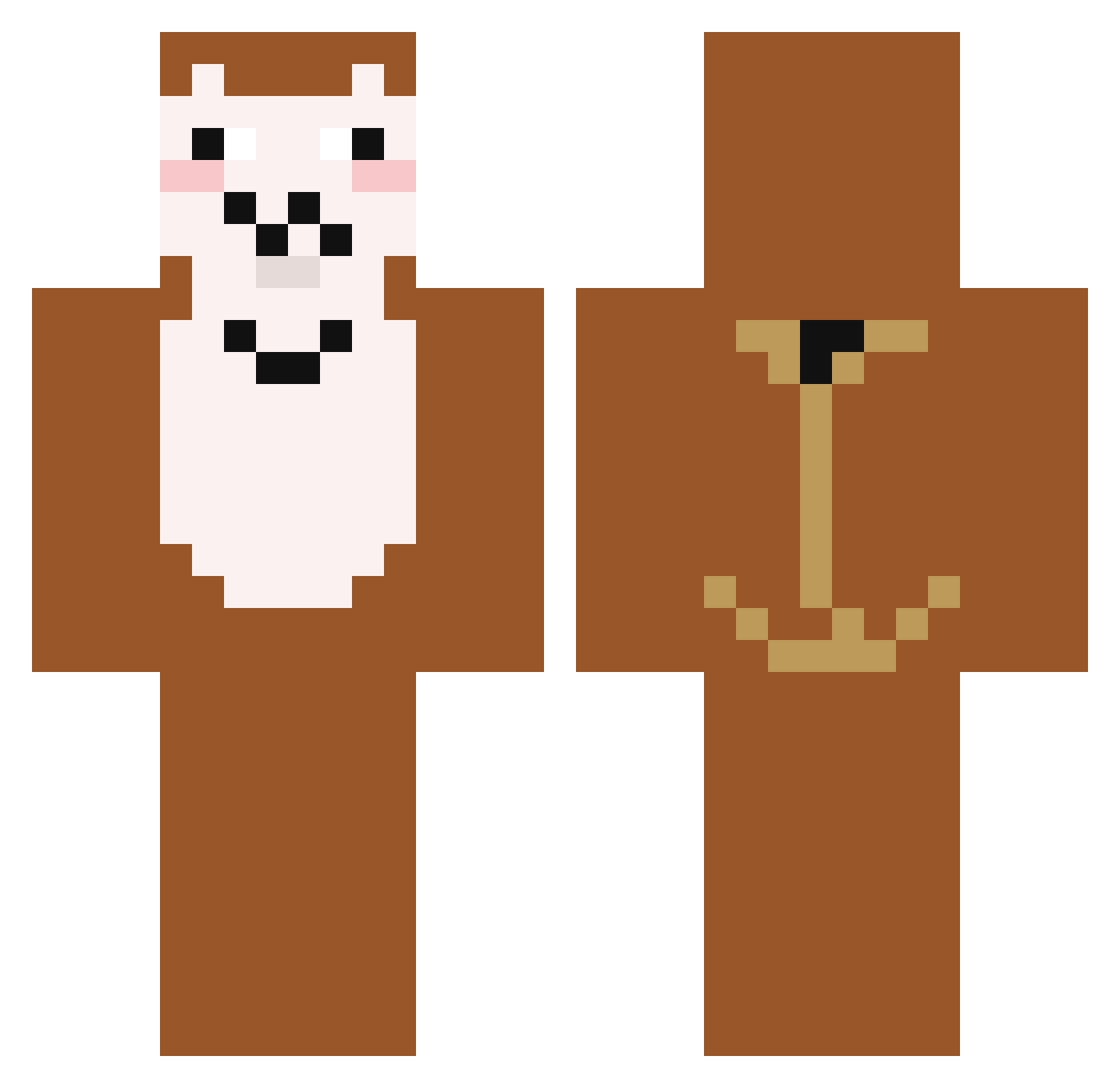 rohaaaac Minecraft skin, front and back view