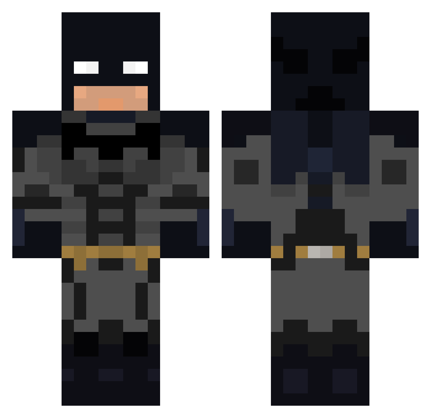 Adami09 Minecraft skin, front and back view