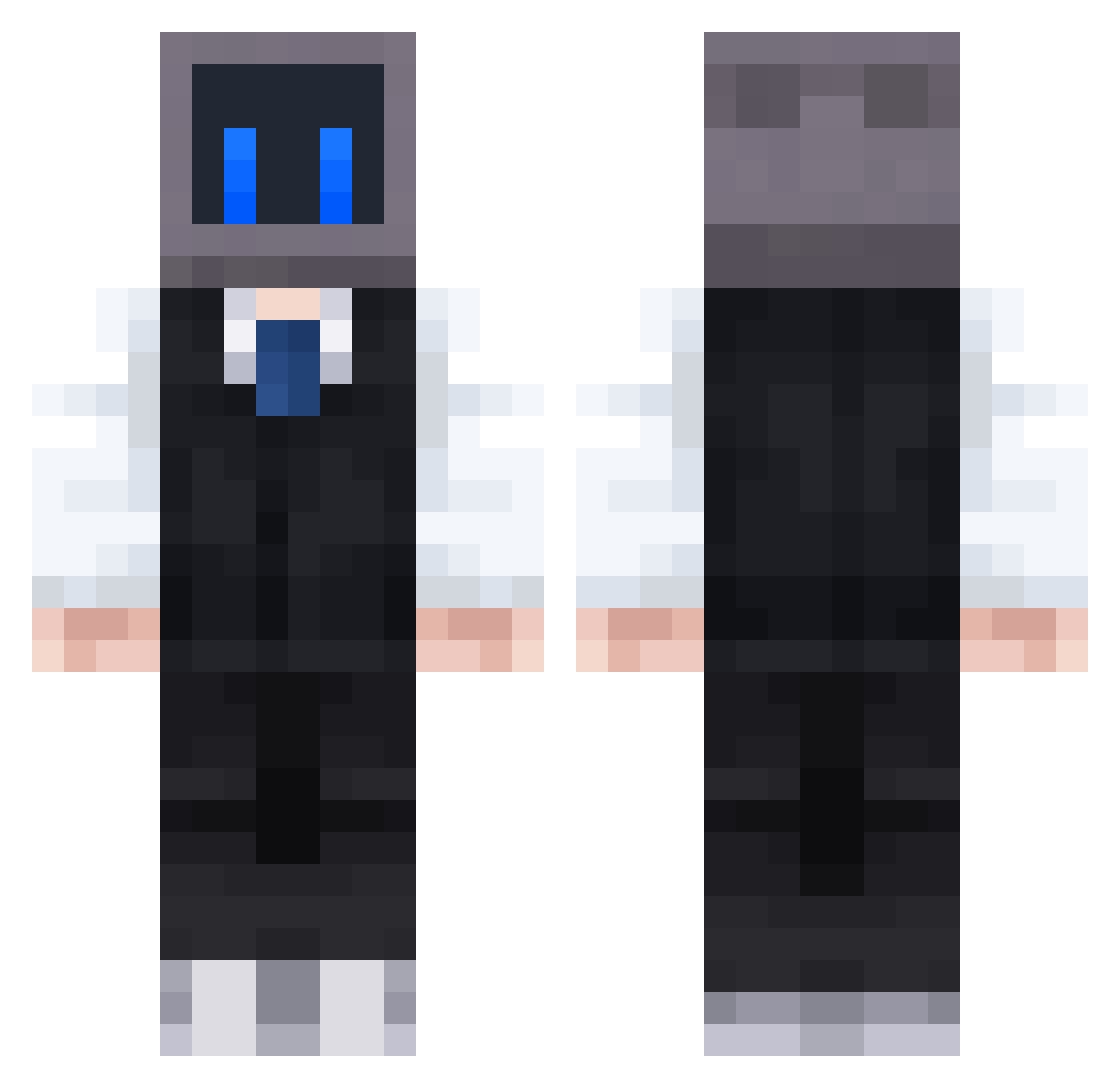 AAderagonzx Minecraft skin, front and back view