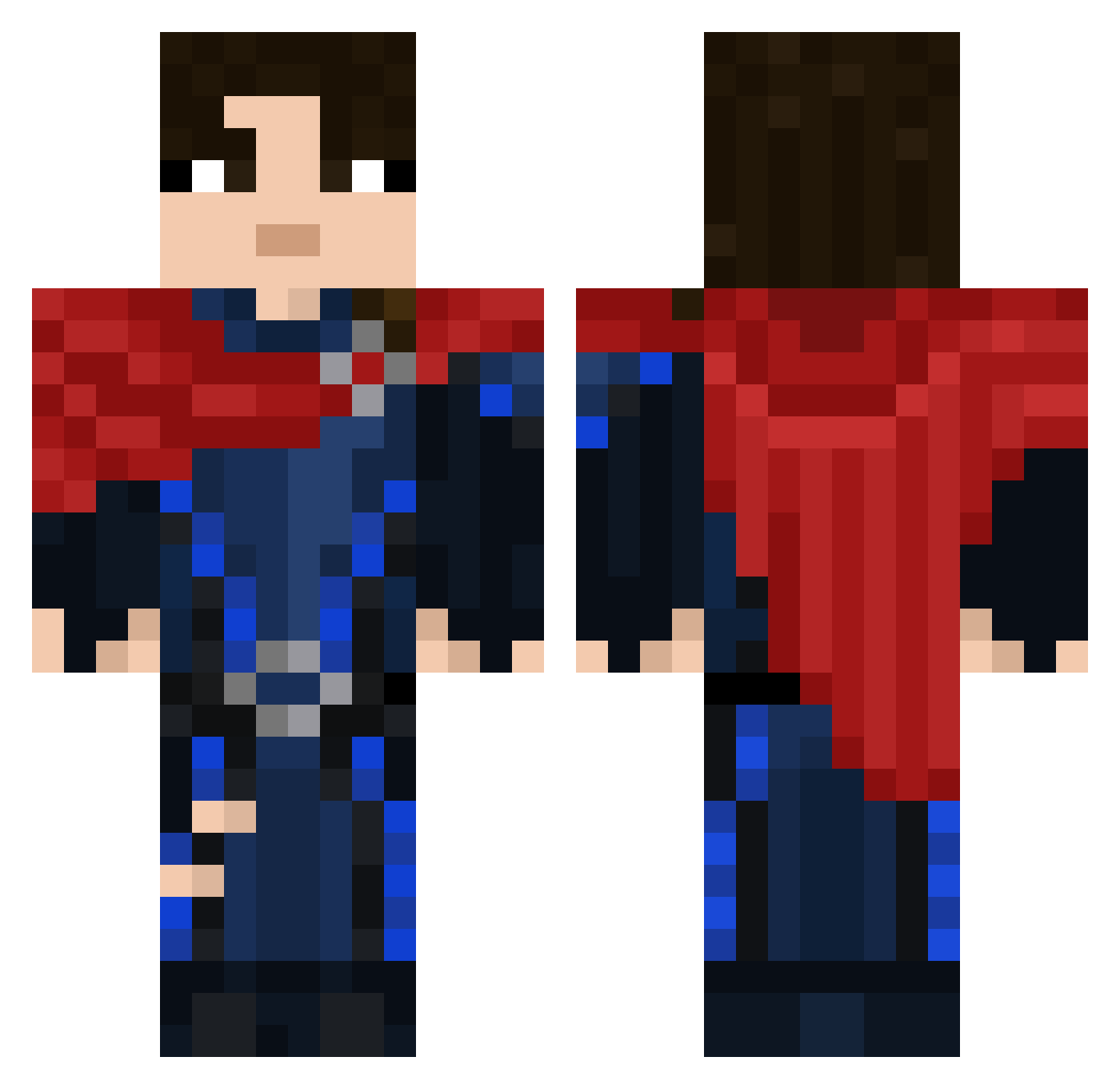 EdwardSmith345 Minecraft skin, front and back view