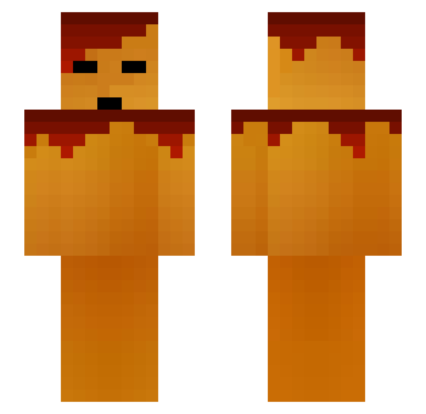 Flanby04 Minecraft skin, front and back view