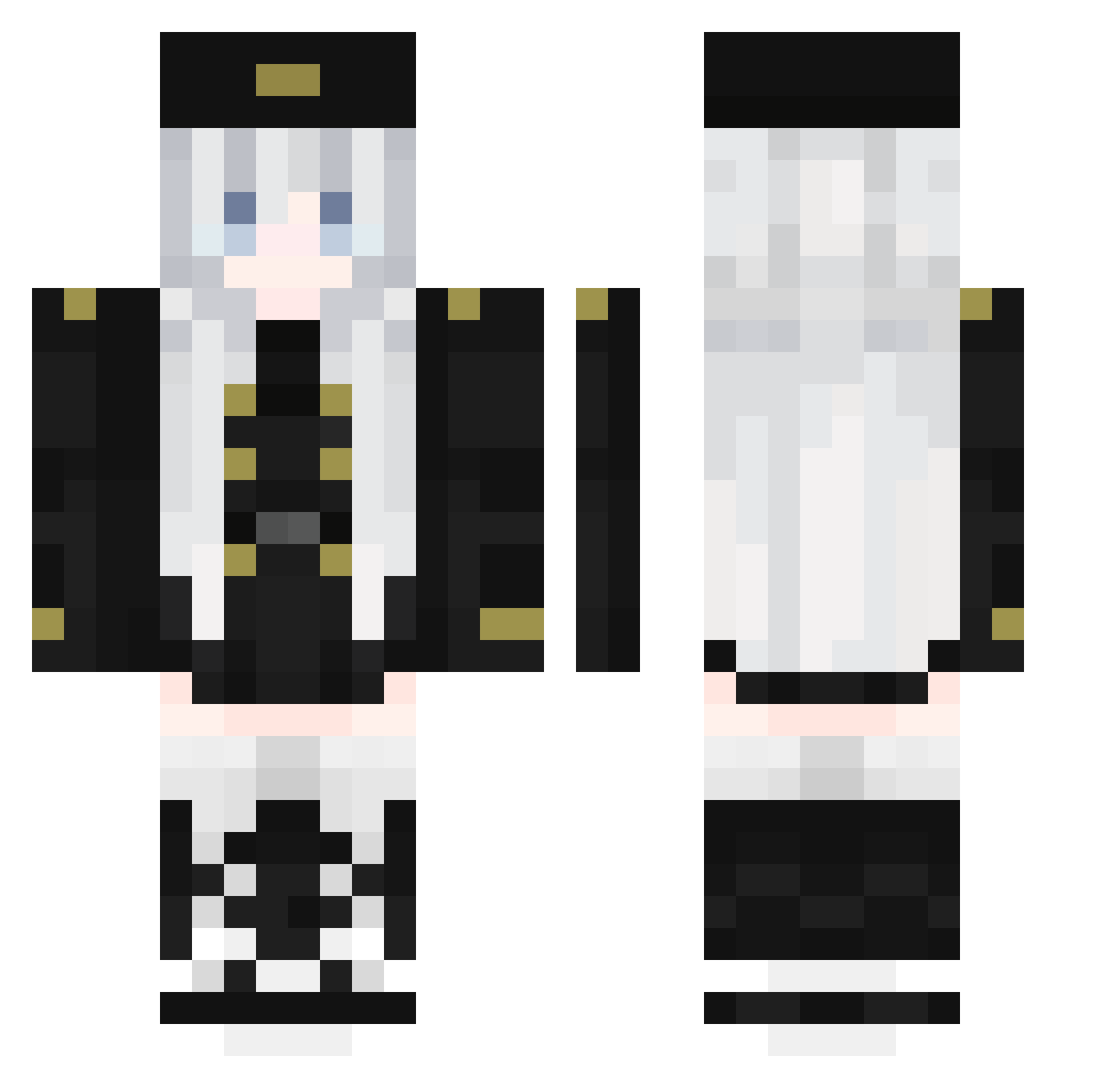 ASTTYbn Minecraft skin, front and back view