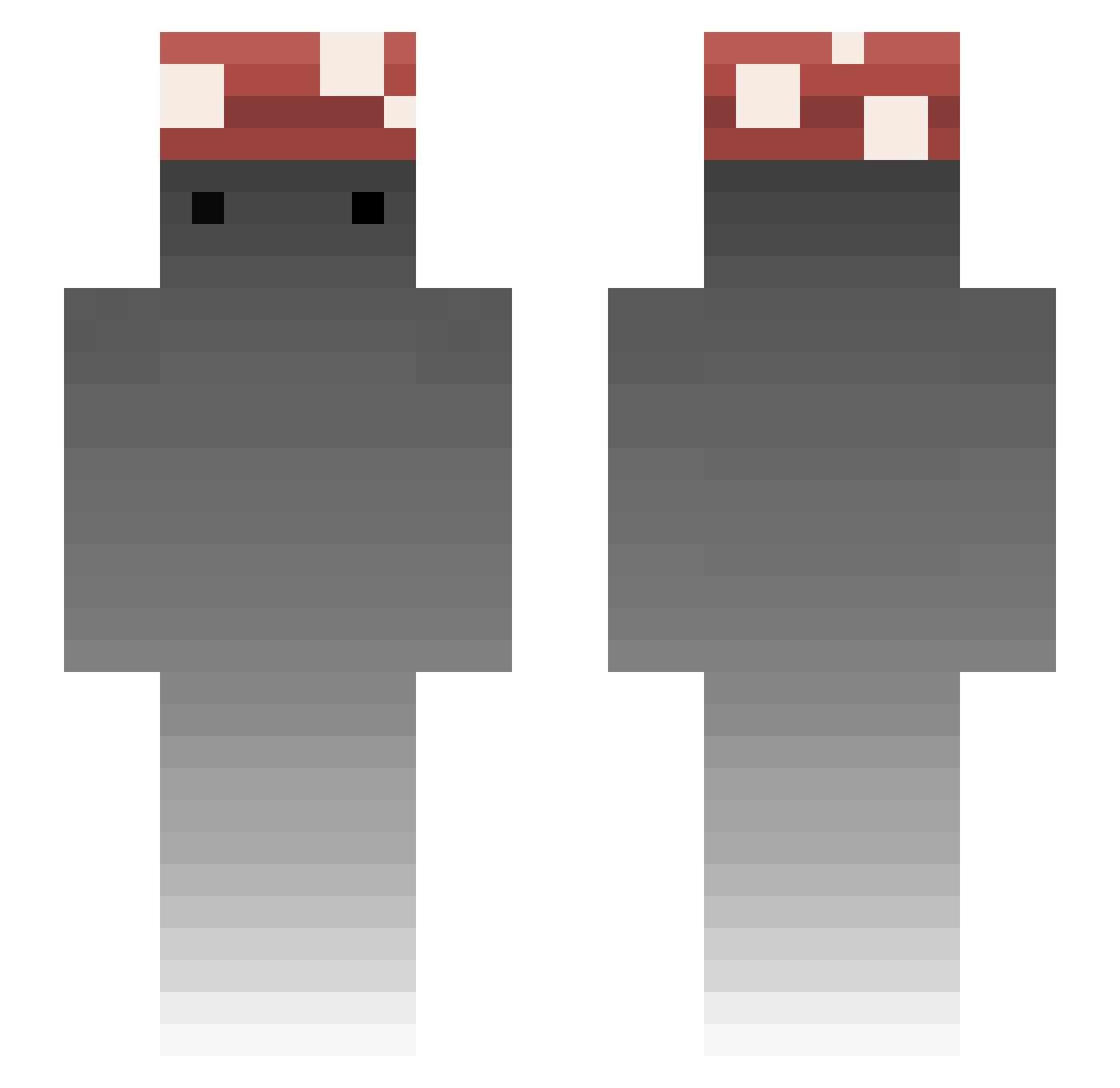 1eri Minecraft skin, front and back view