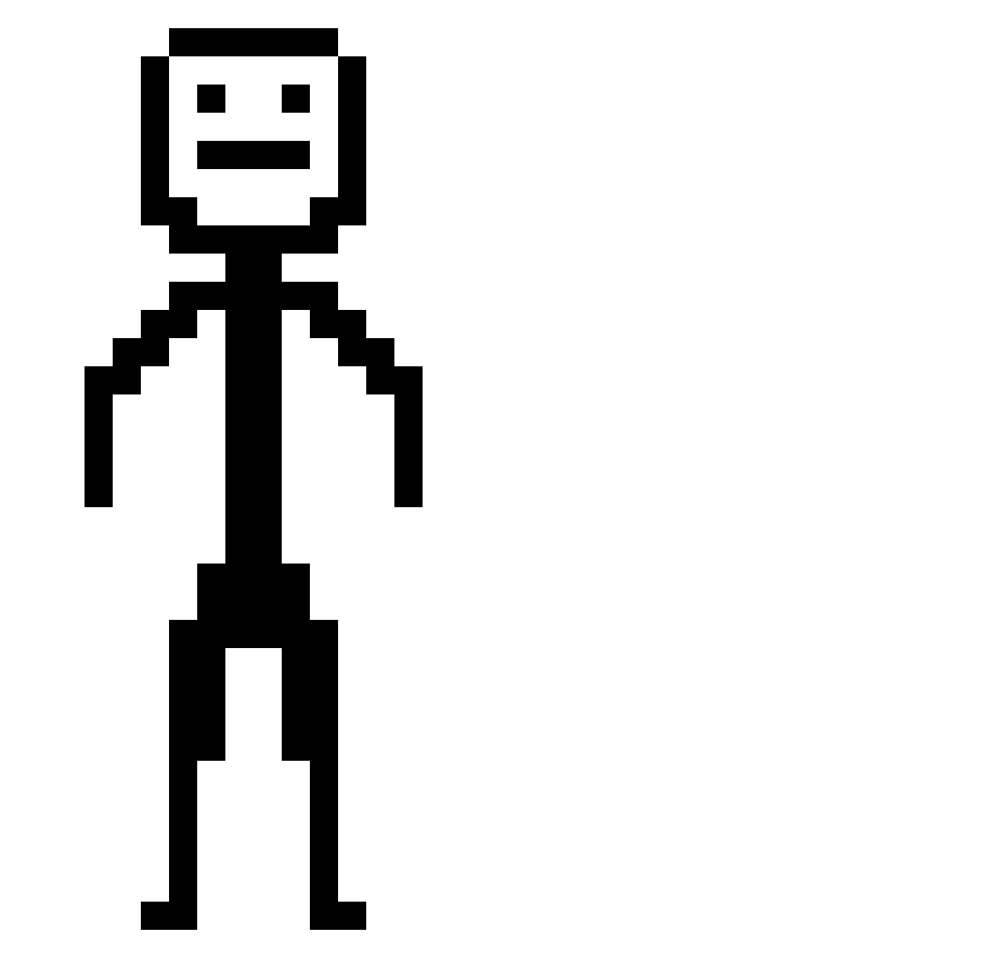 CLAVI3R Minecraft skin, front and back view