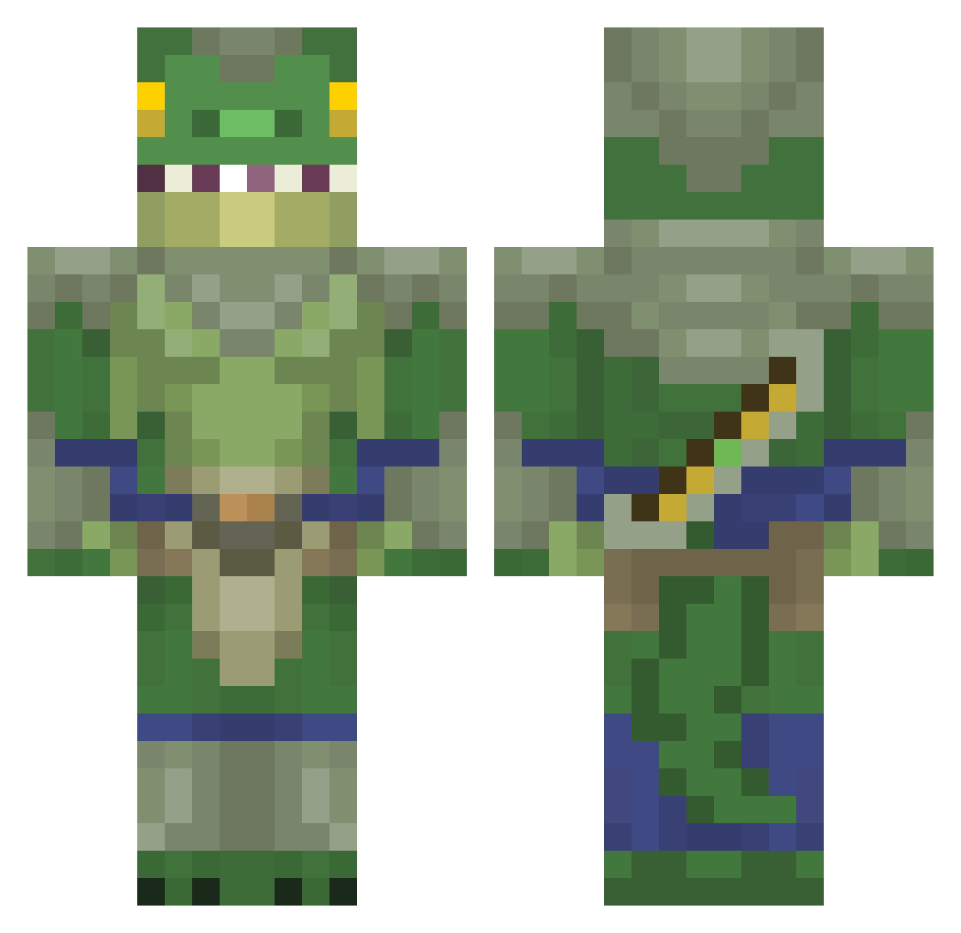 DISFUNCAOERETIL8 Minecraft skin, front and back view
