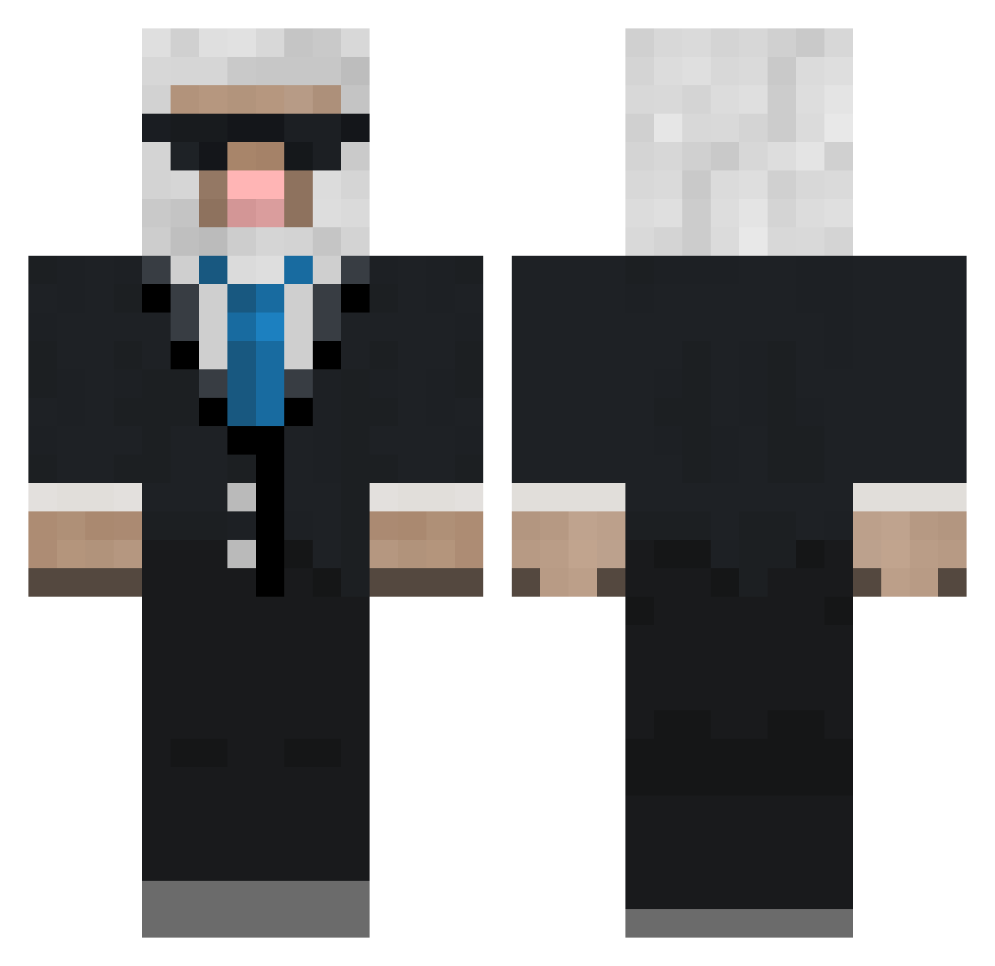 sheepyjojo Minecraft skin, front and back view