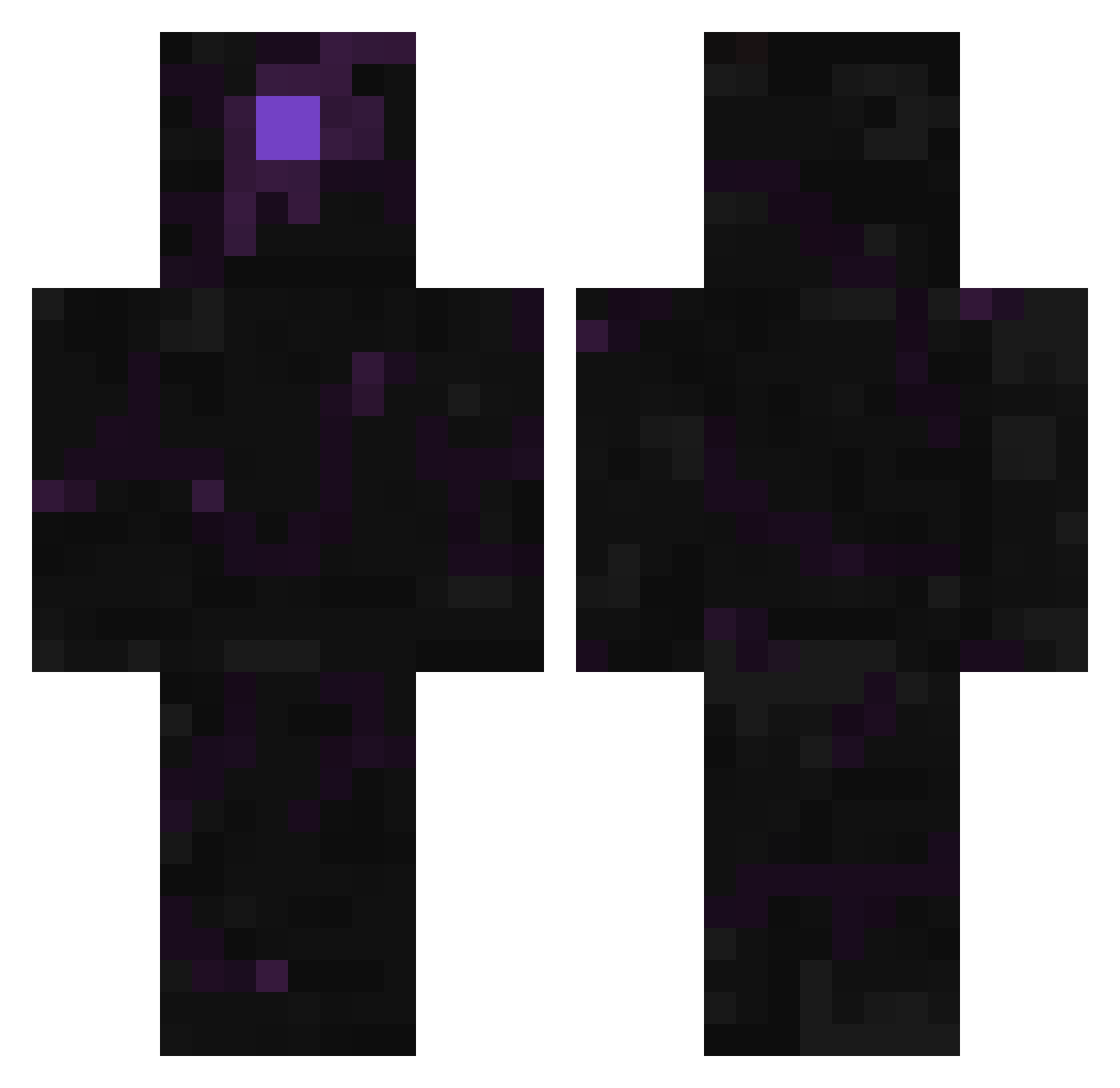 vastation Minecraft skin, front and back view