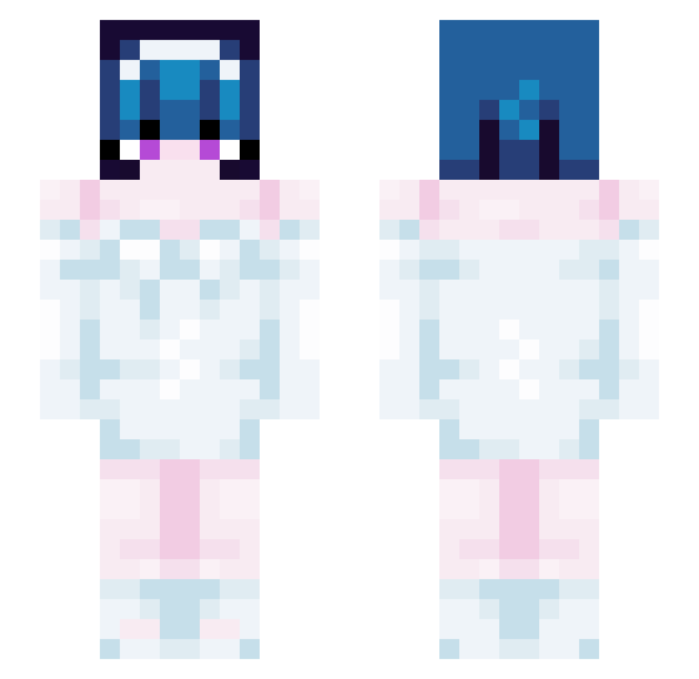 stortzie Minecraft skin, front and back view